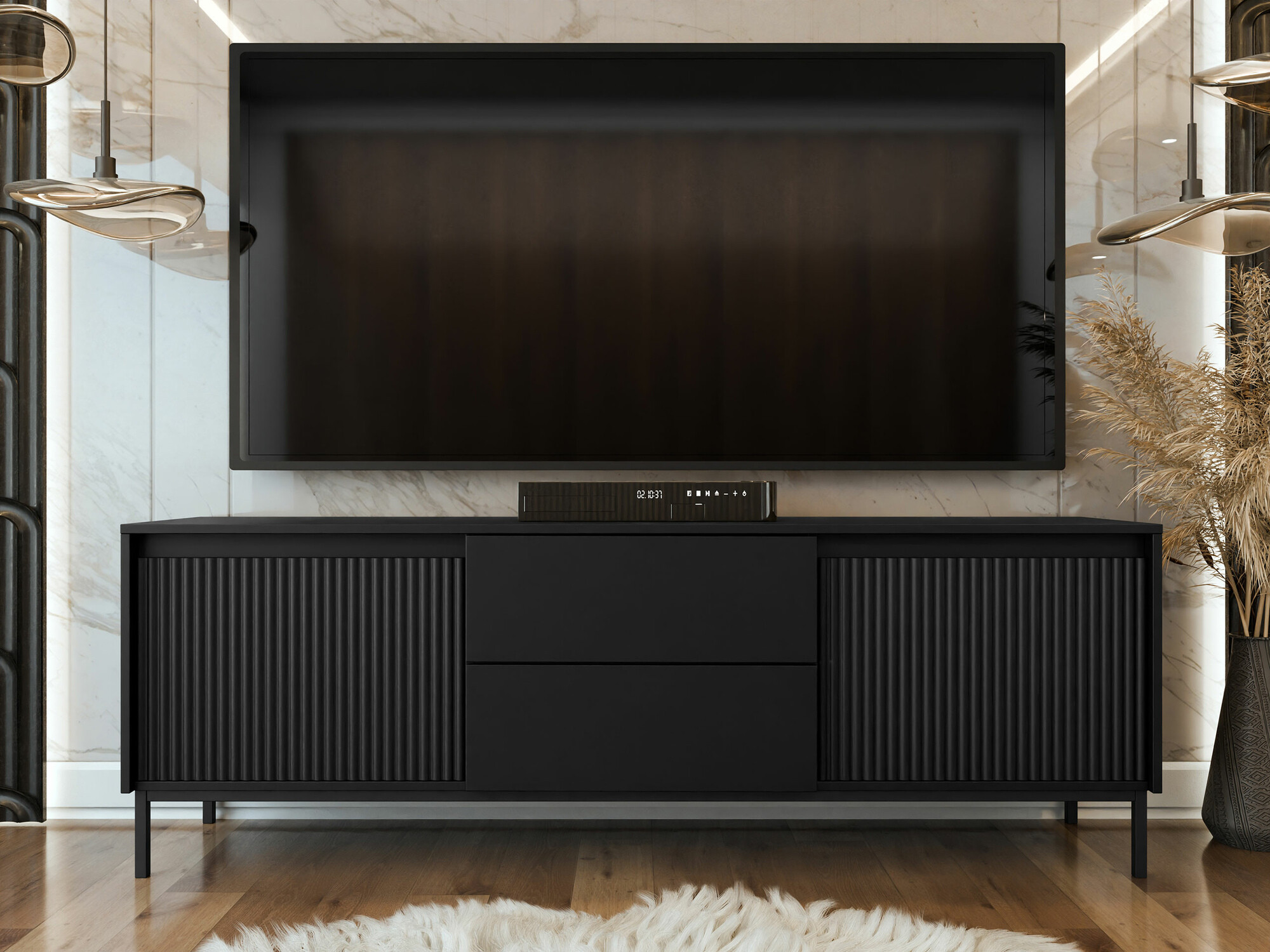 TV galds Comfivo Delruva I (Melns)