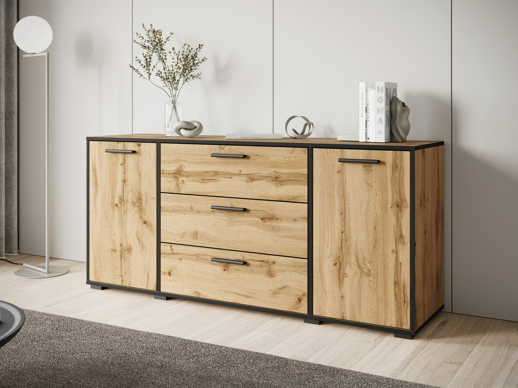 Kumode Sarasota 174 (Melns + Votan ozols)