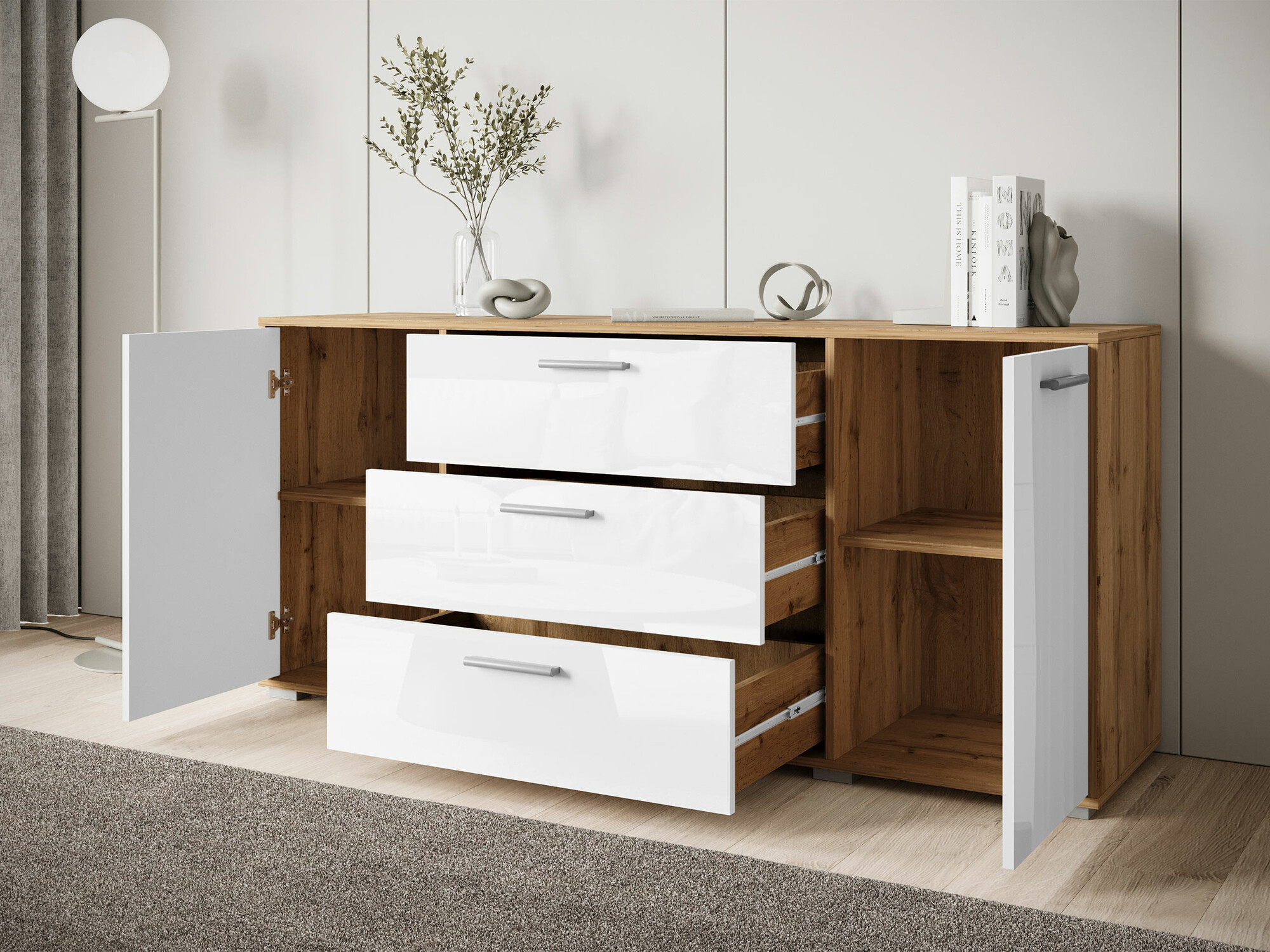 Kumode Sarasota 174 (Melns + Votan ozols)