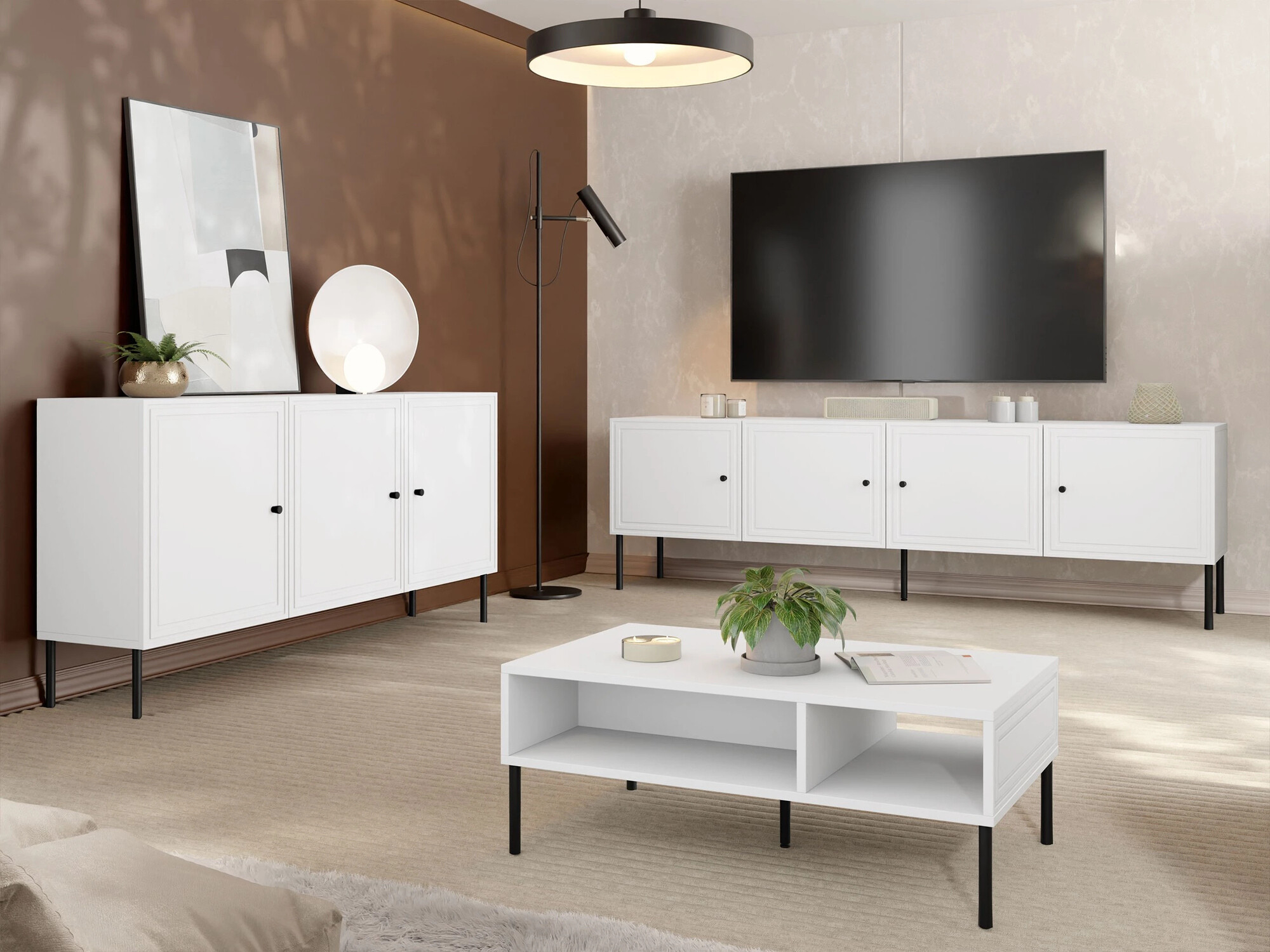 Skapis Monciru 100 (Balts)