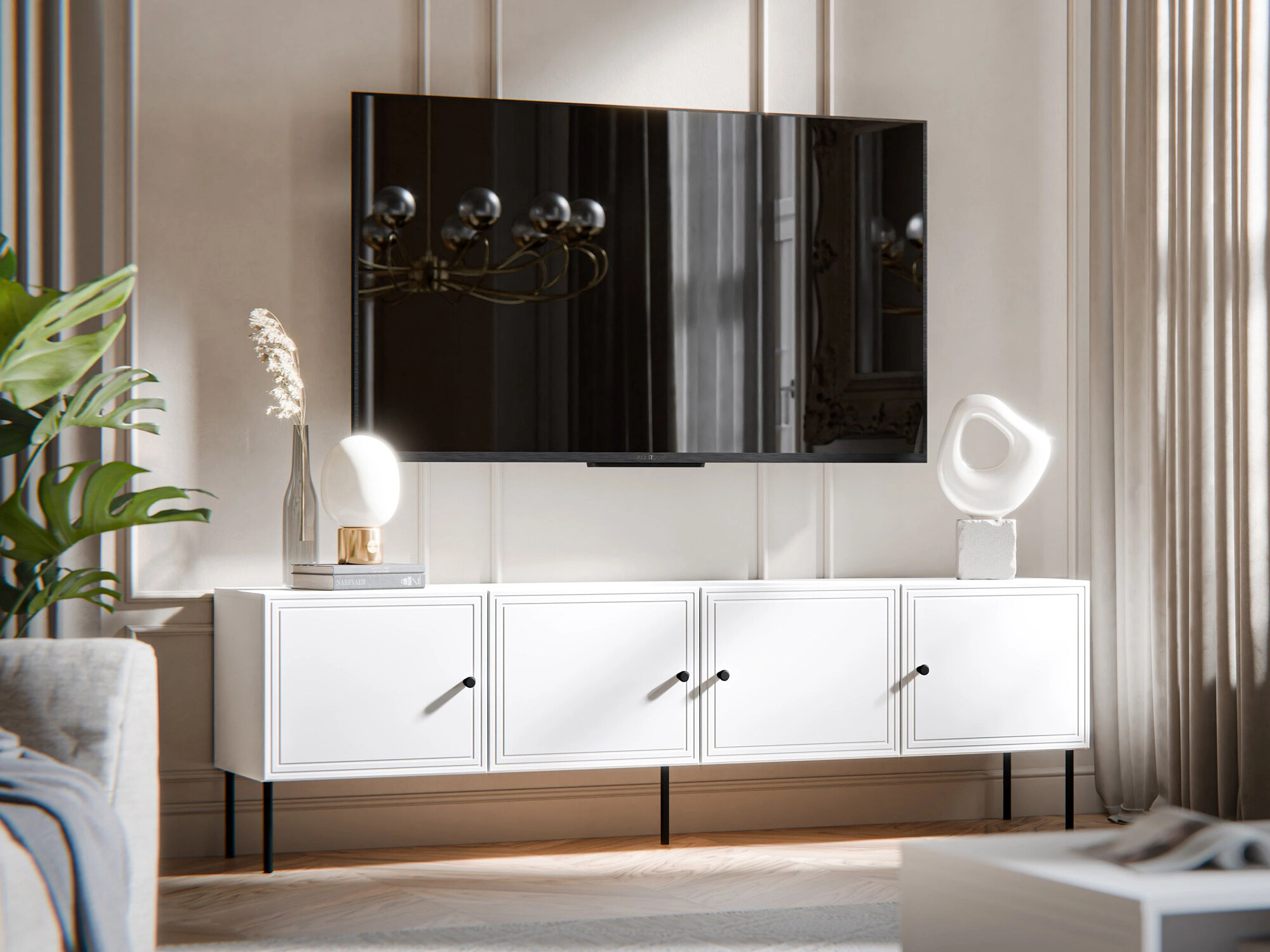 TV galds Celra I (Balts)