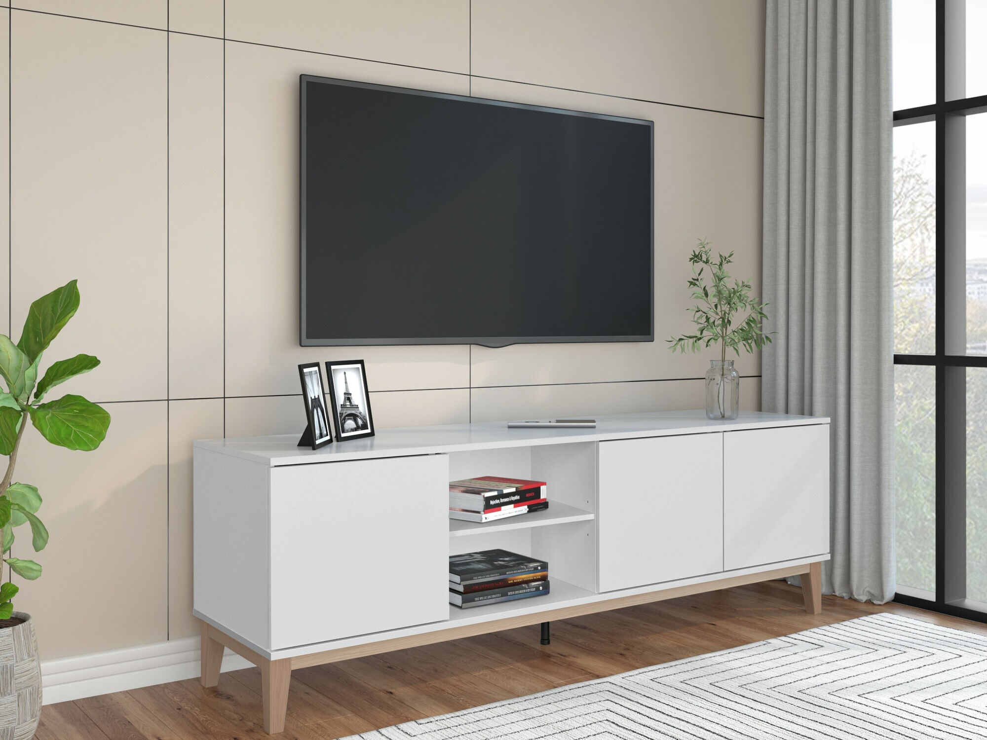TV galds Felmelo 104 (Balts)