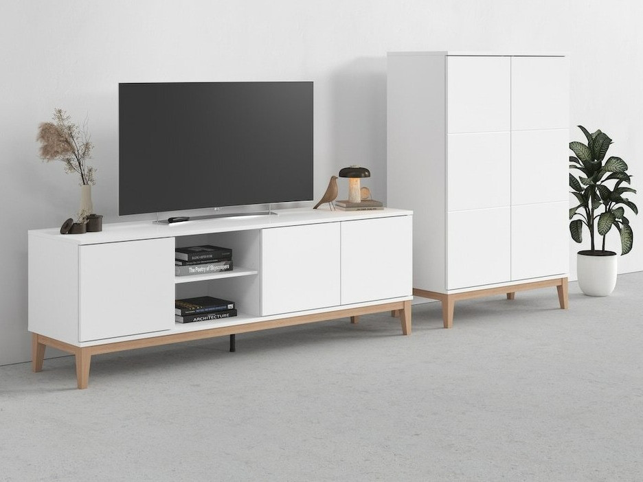 Viesistabas komplekts Felmelo 103 (Balts)