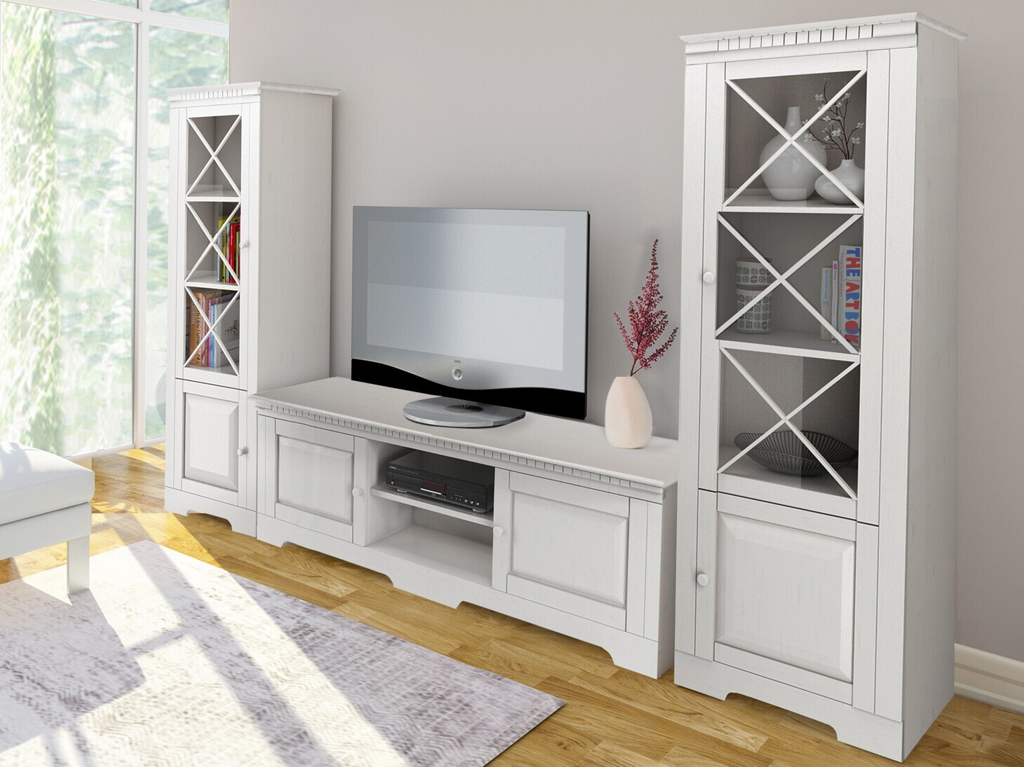 TV galds Cavfelo 108 (Balts)