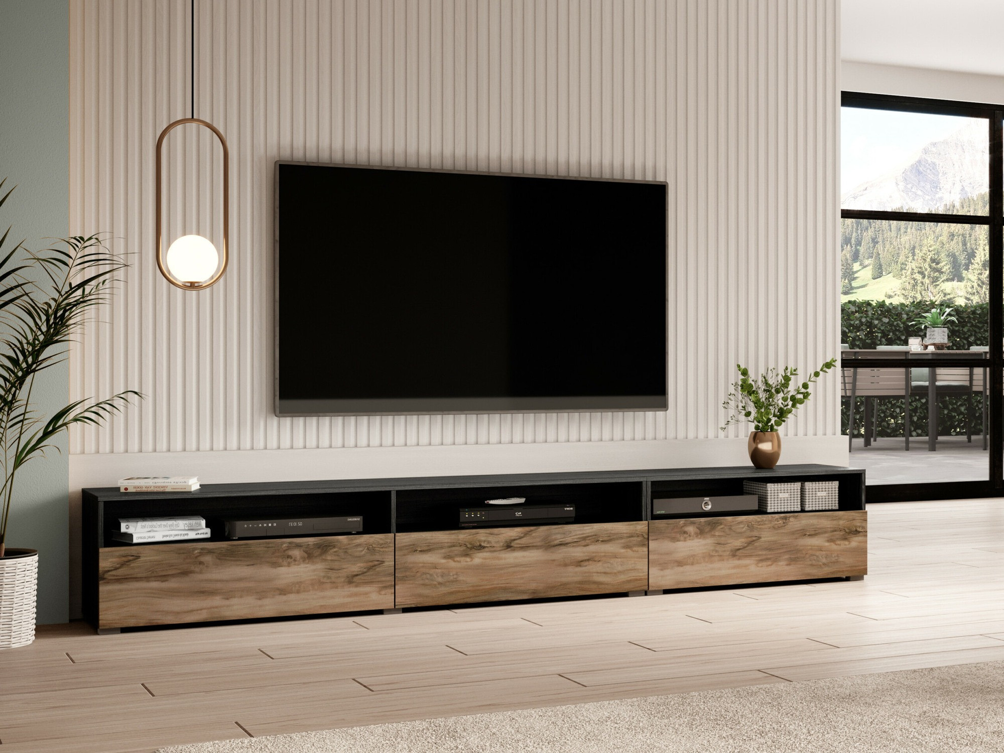TV galds Serodeu 105 (Riekstkoks + Tumši brūns)