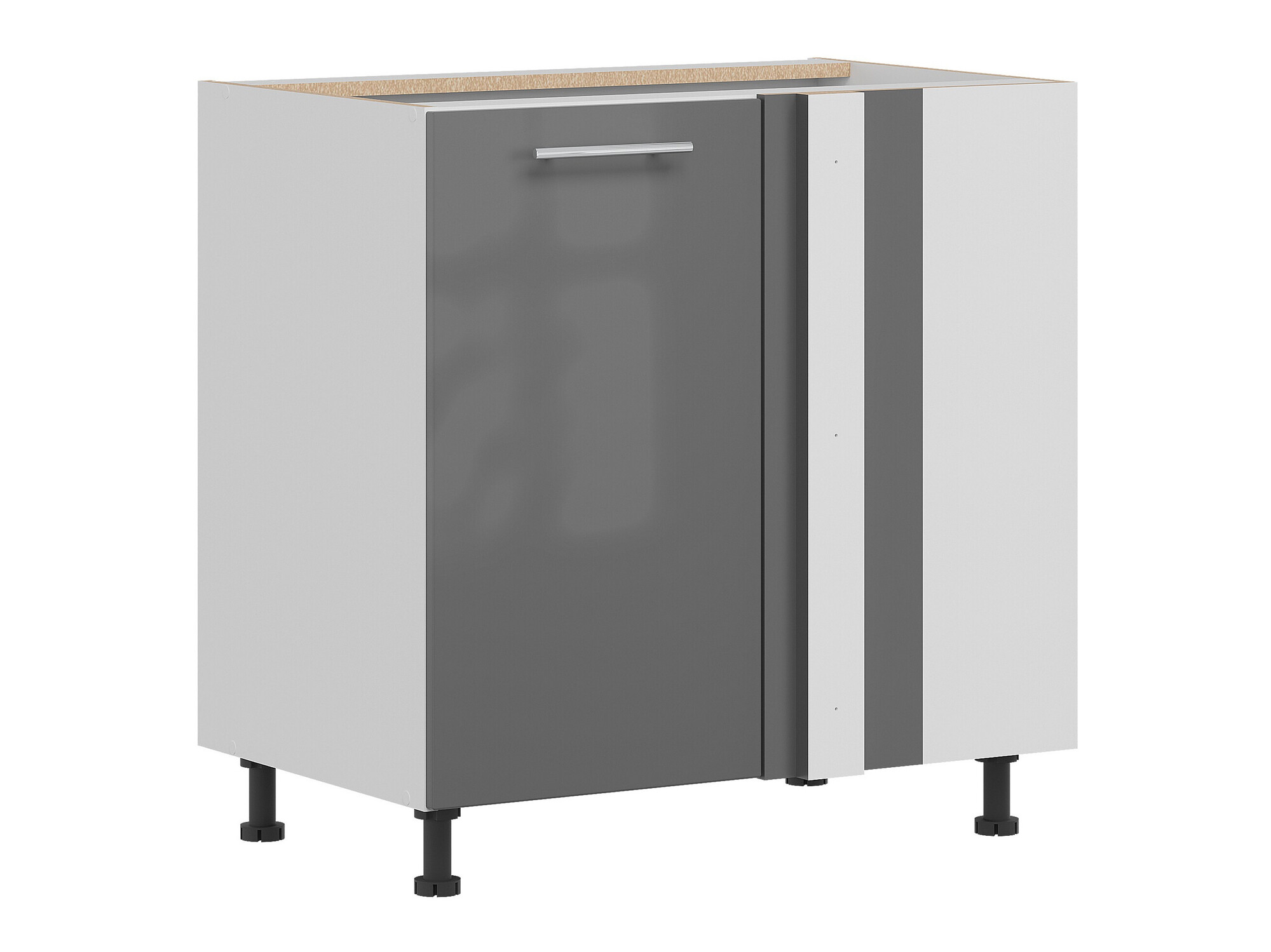 Moduļu stūra skapis Tiffa Grey 144