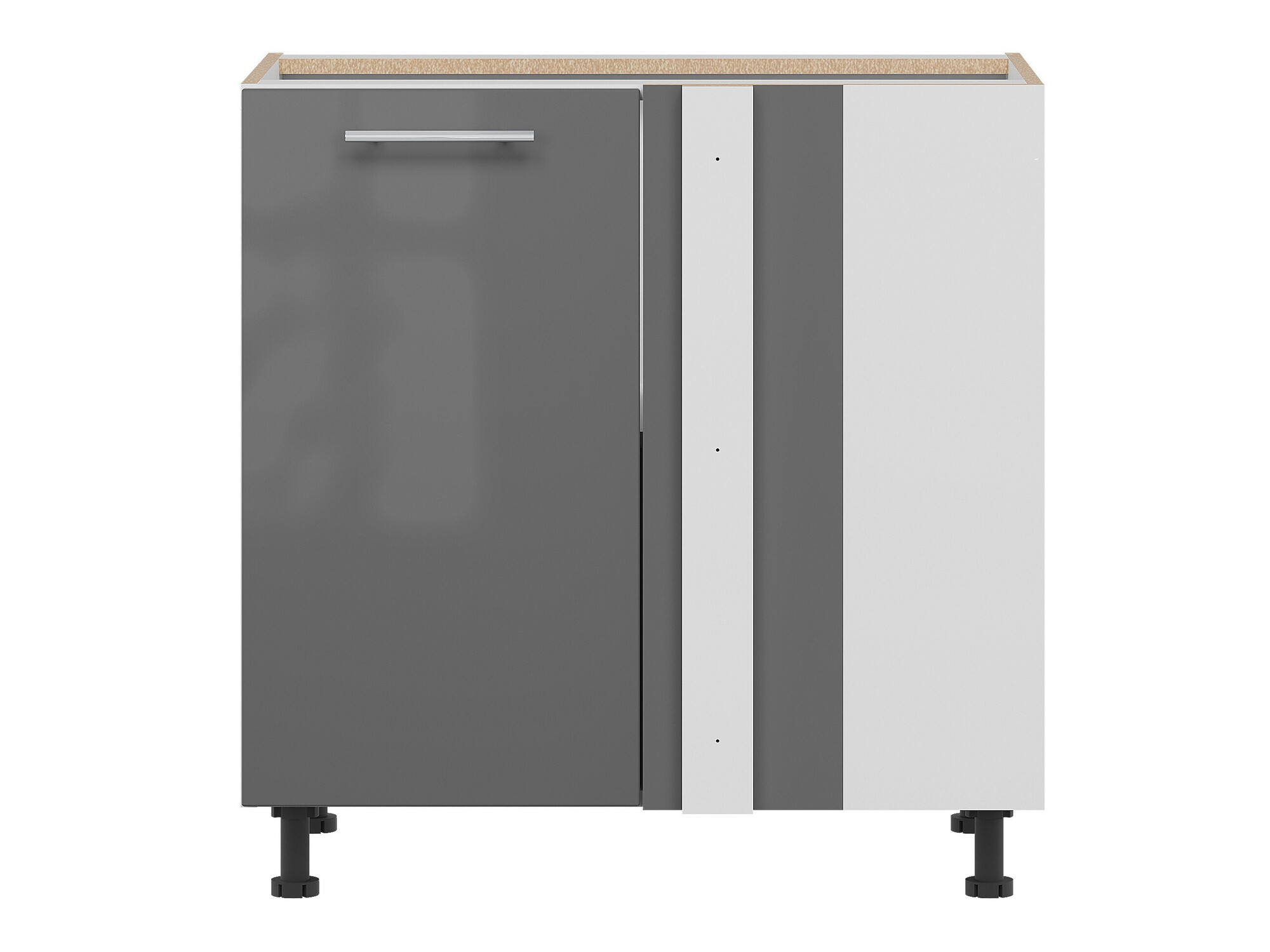 Moduļu stūra skapis Tiffa Grey 144