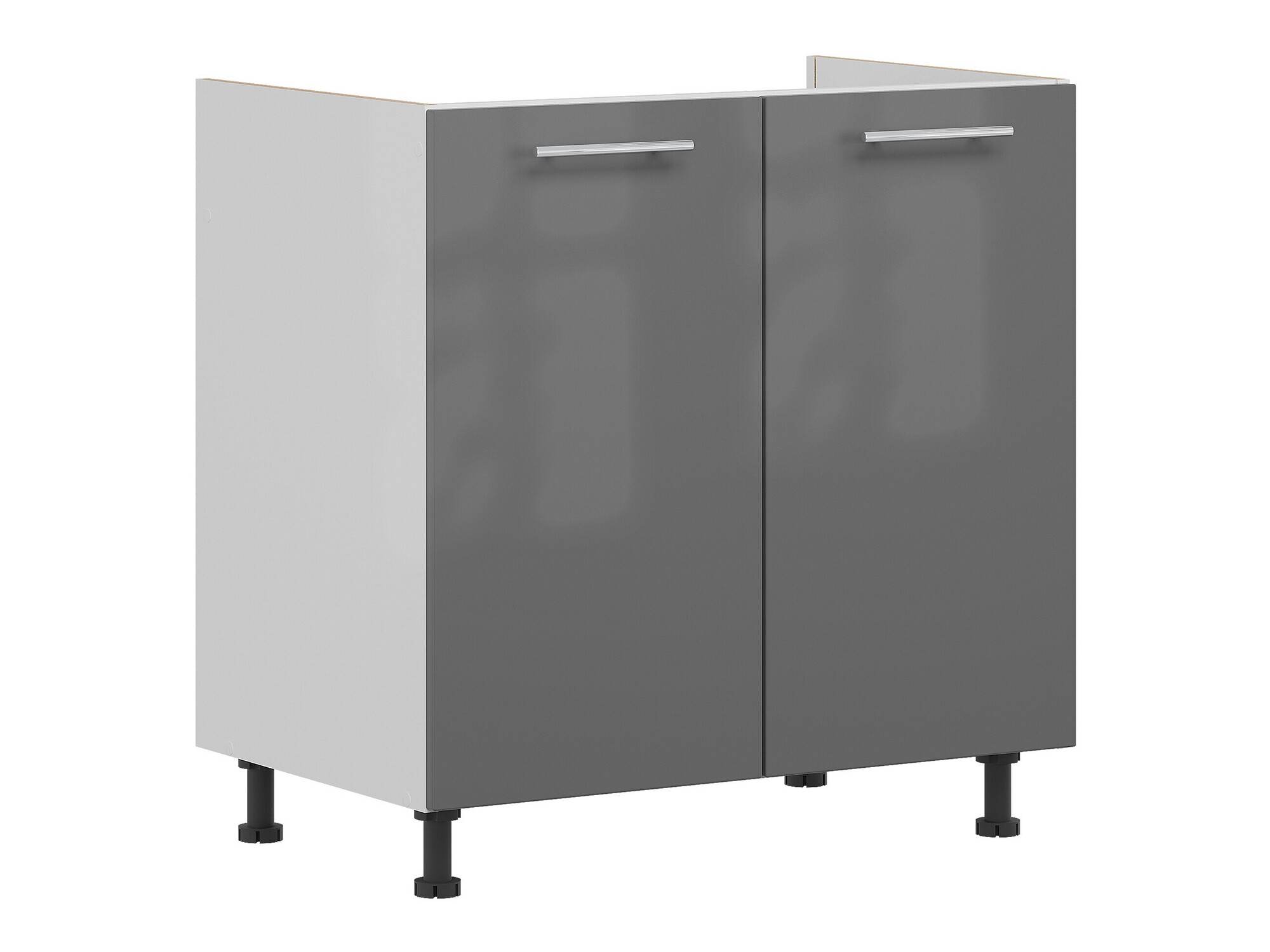 Moduļu skapis izlietnei ar durvīm Tiffa Grey 125