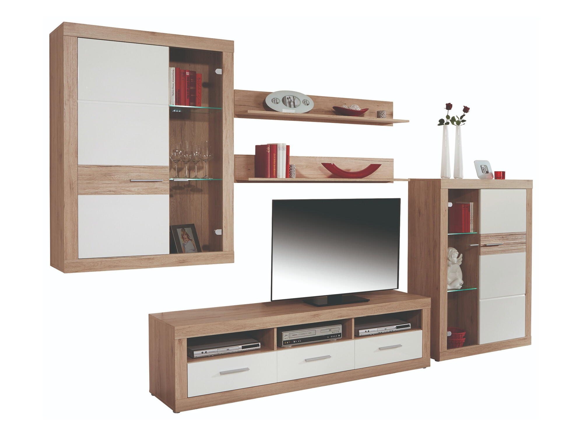 Viesistabas komplekts Romfera 116 (Sanremo ozols + Balts)
