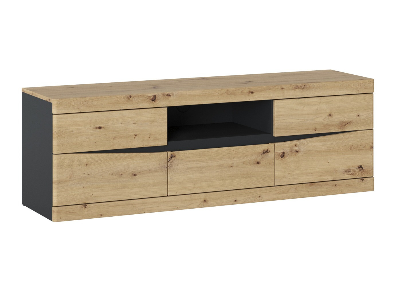 TV galds Venlori 121 (Antracīts + Artisan ozols)