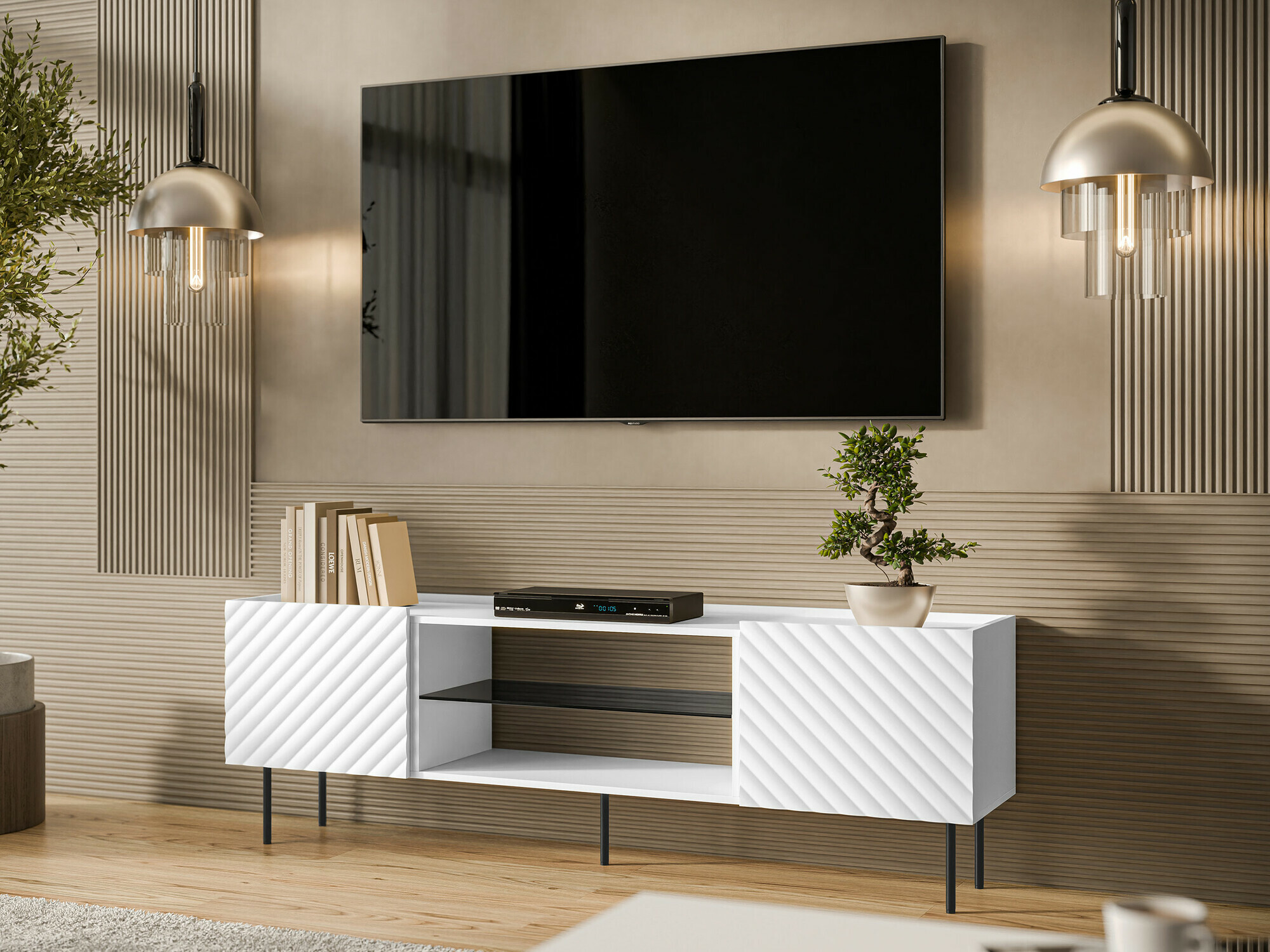 TV galds Sillen II (Balts)