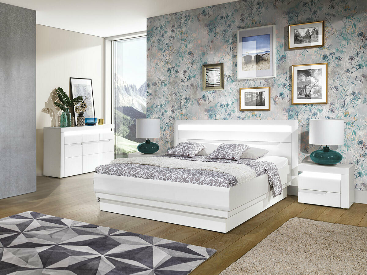 Kumode Revelmi 103 (Glancēts balts + Balts)