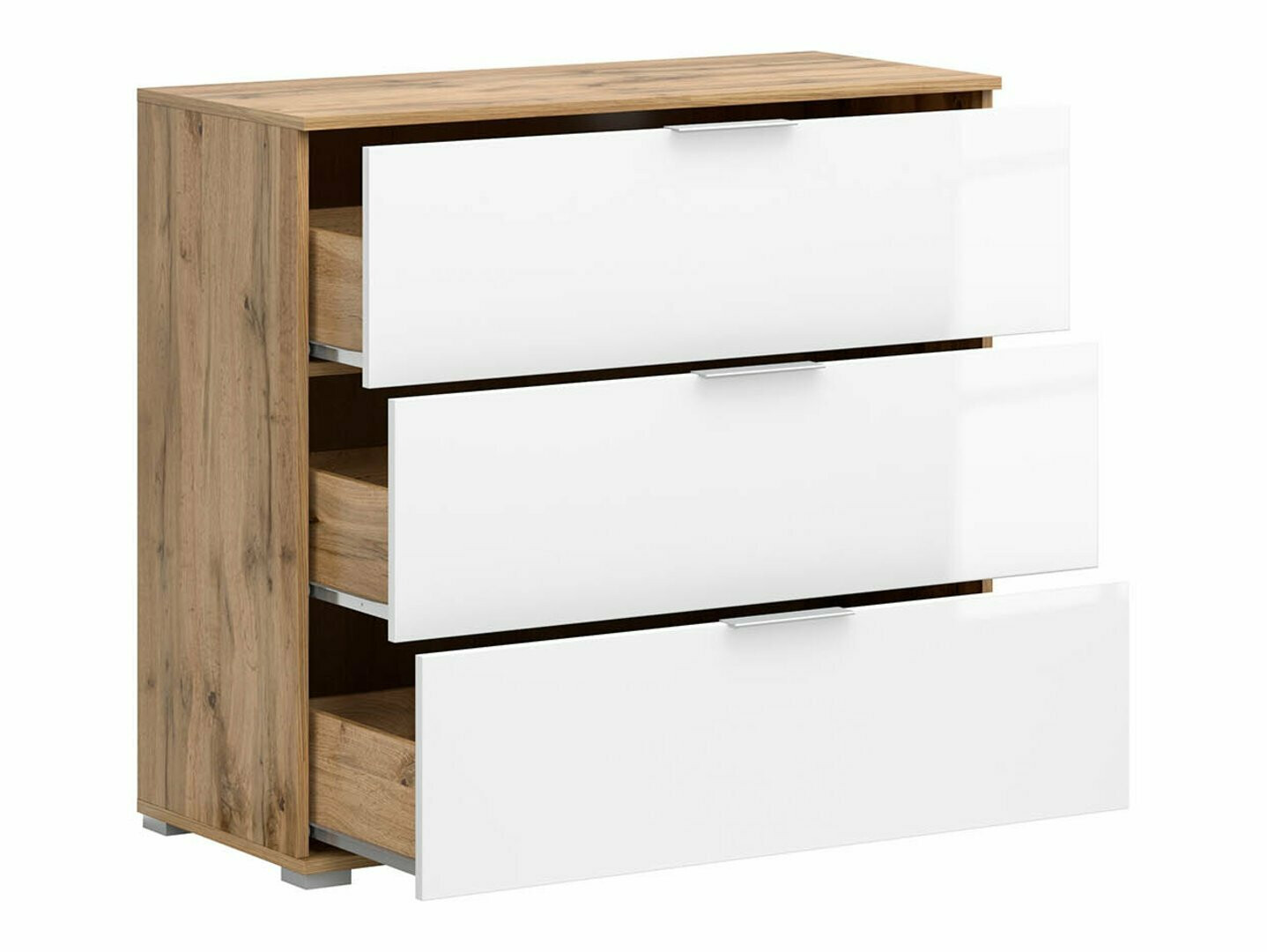 Kumode Tivetra 102 (Votan ozols + Glancēts balts)