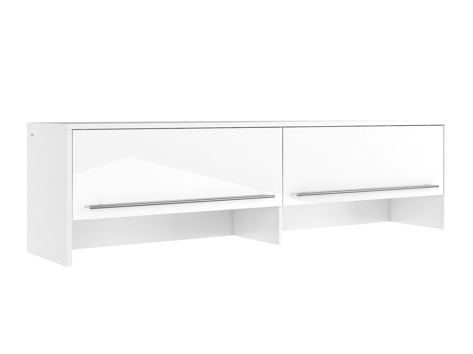 Skapis Concept Pro Lenart (Balts + Glancēts balts)