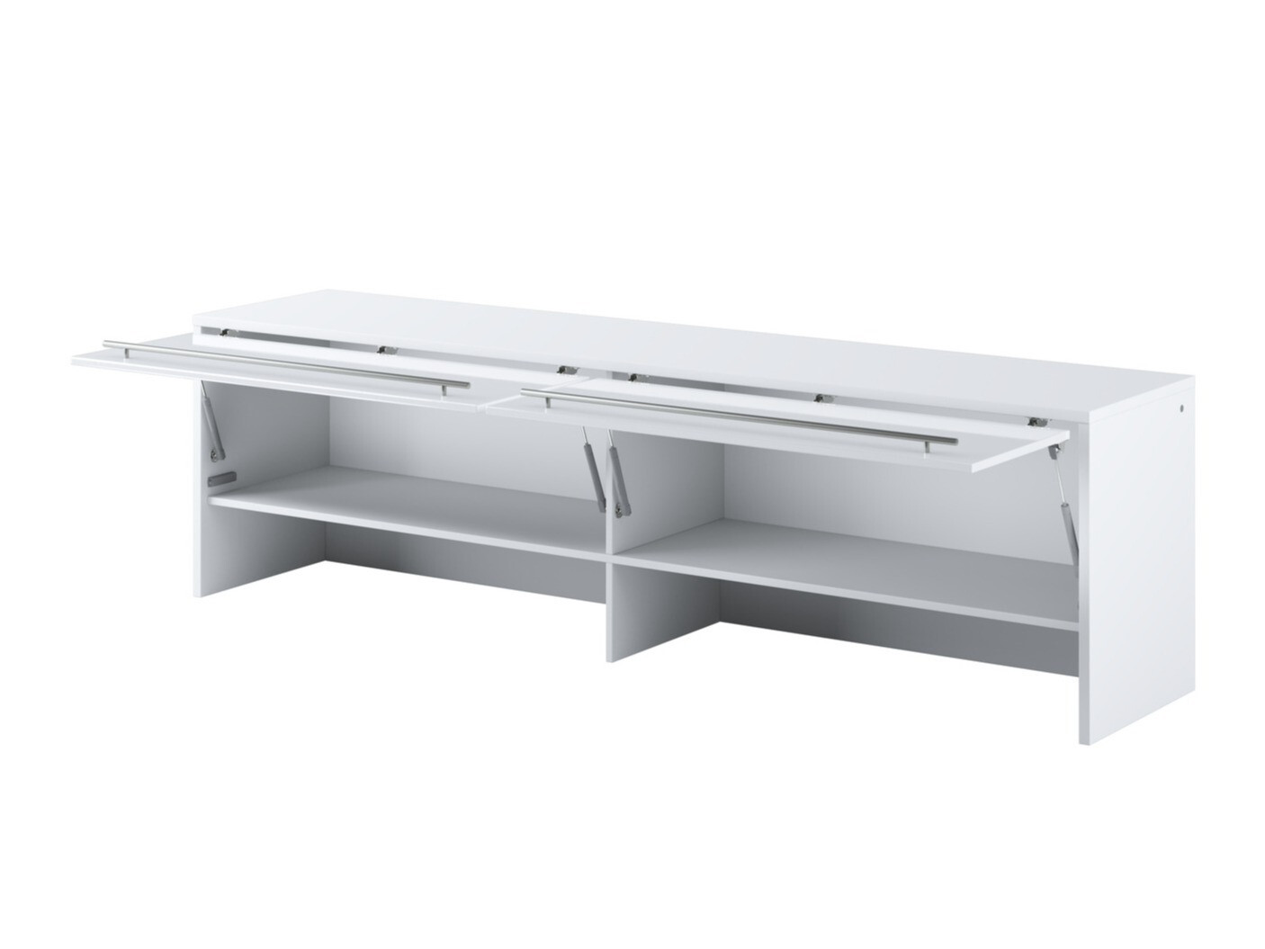 Skapis Concept Pro Lenart (Balts + Glancēts balts)