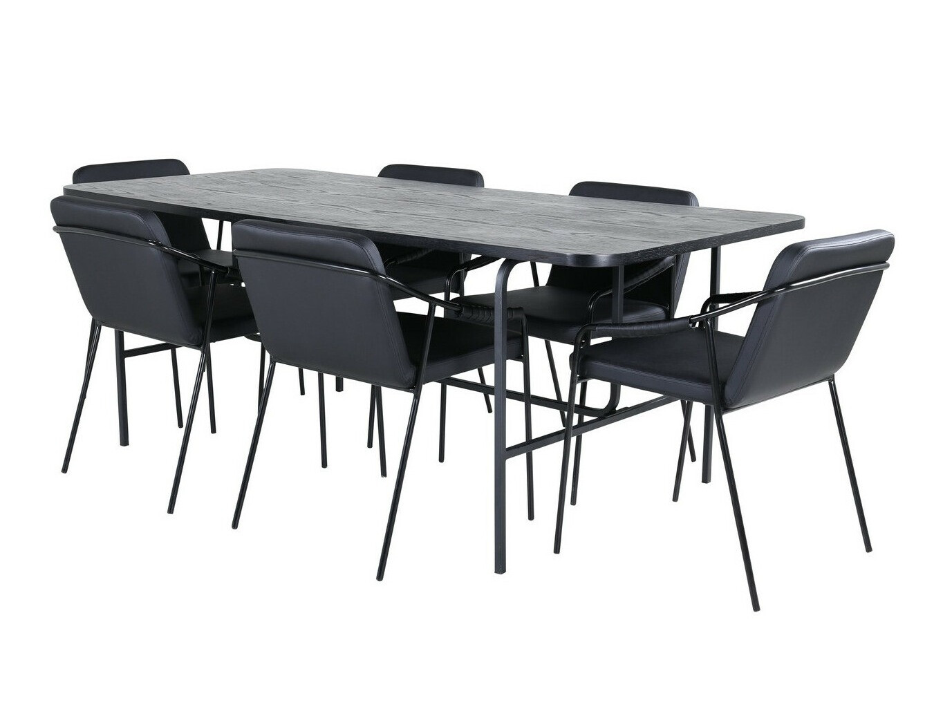 Ēdamistabas komplekts Dallas 2797 (Melns)