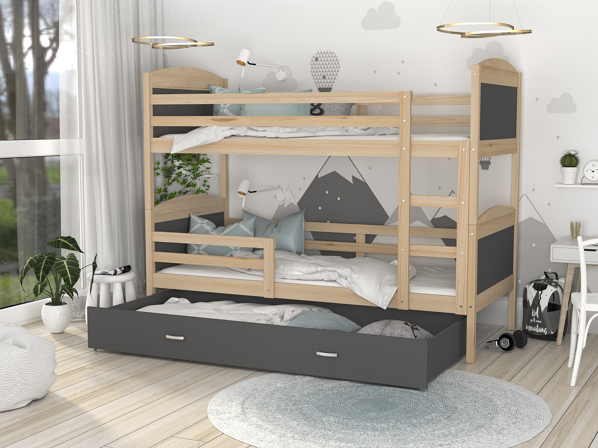 Divstāvu gulta Aurora 101 (Priede)