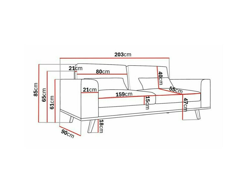 Dīvāns Floromo 108 (Linccoln 03)