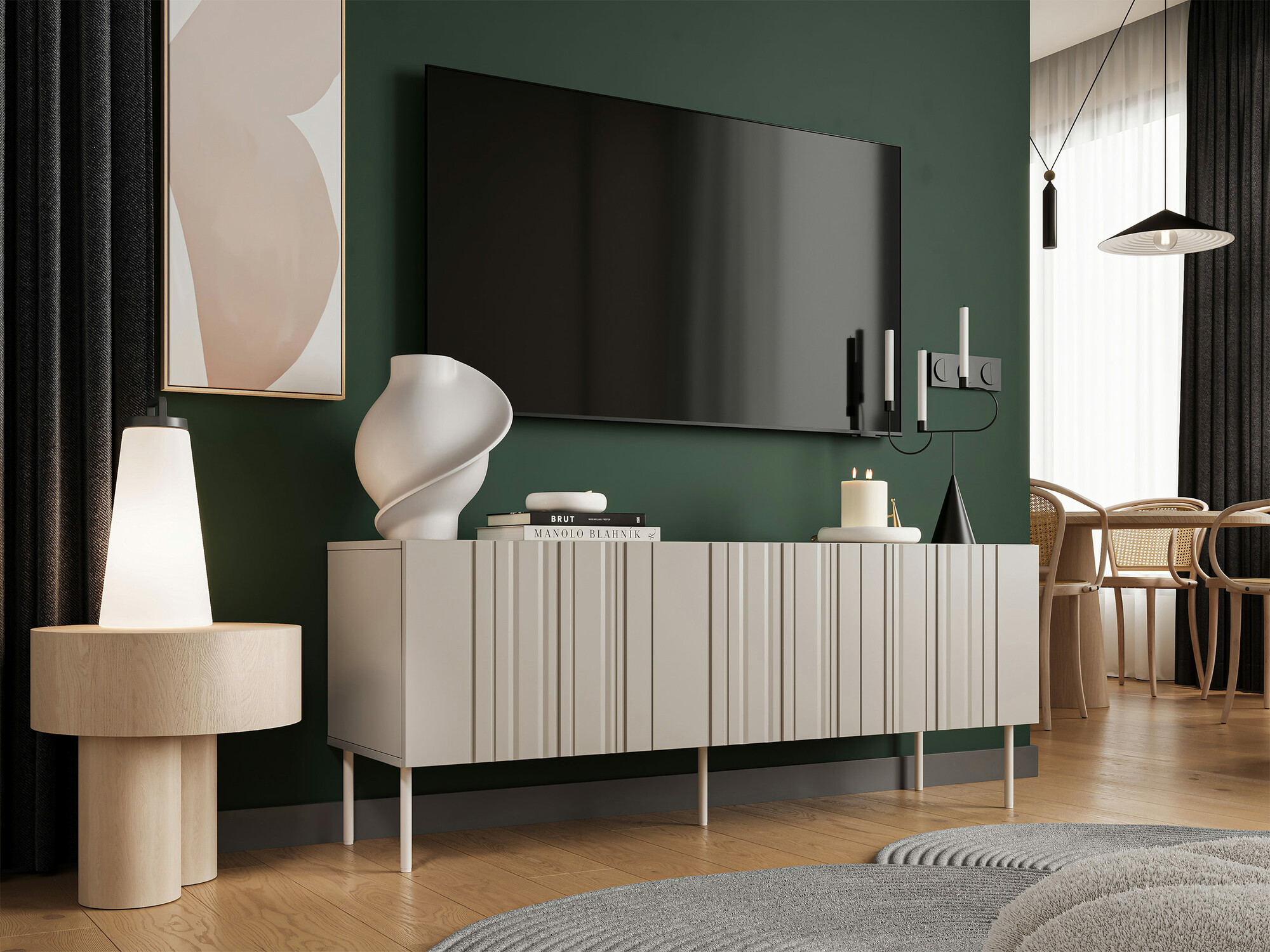 TV galds Evavese 102 (Bēšs)
