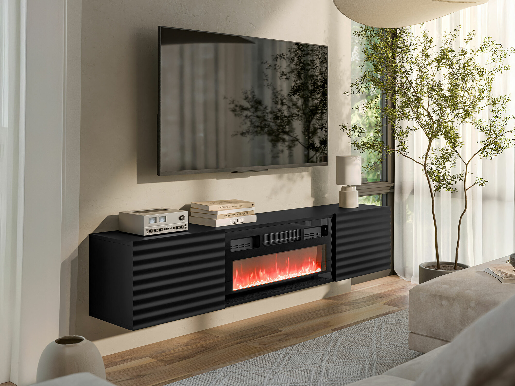 TV galds Charlotte 206 (Melns)