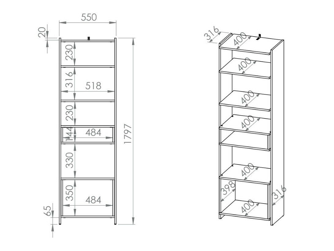 Plaukts Madison 172