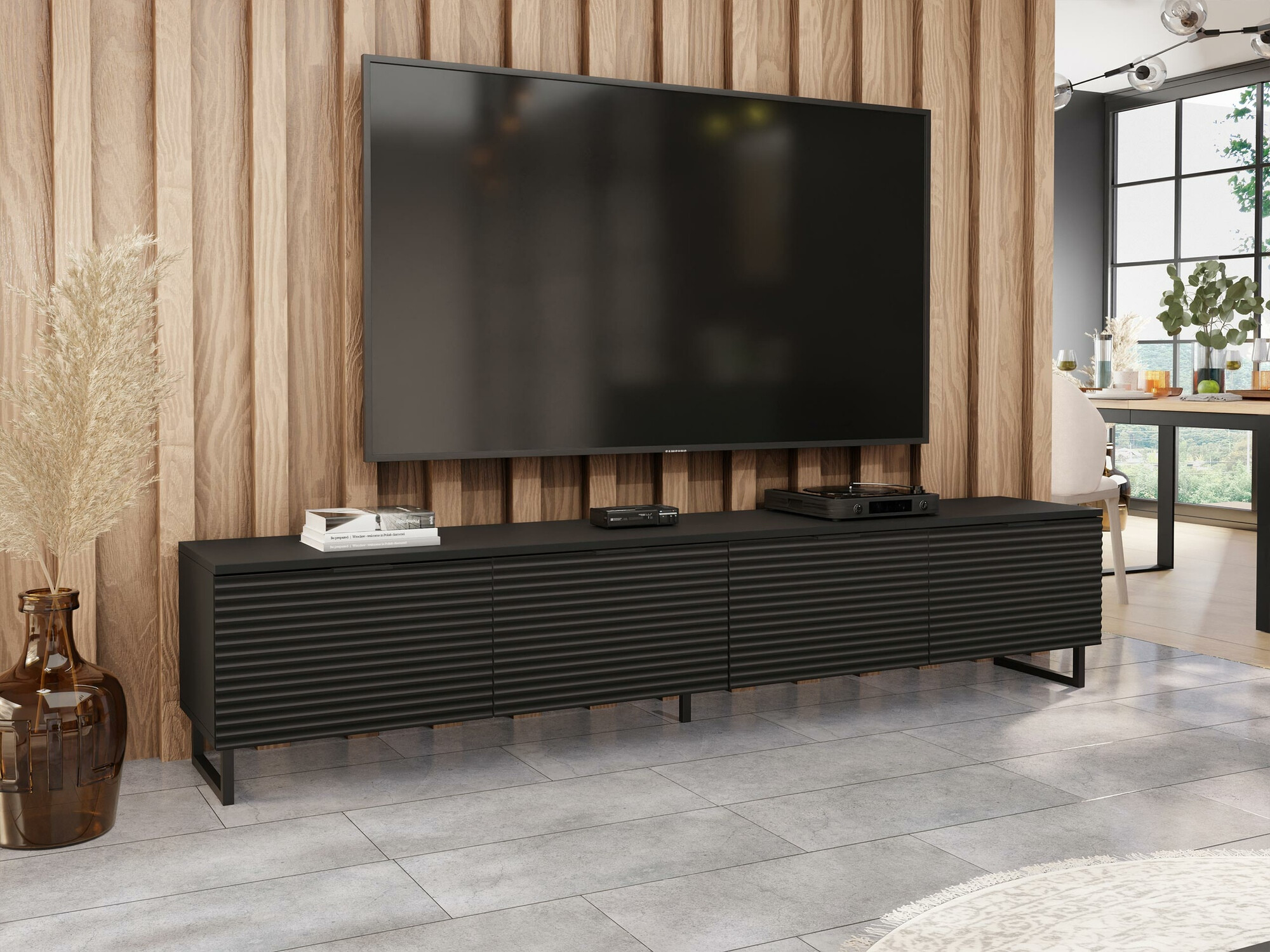 TV galds Scientia II (Melns + Grafīts)