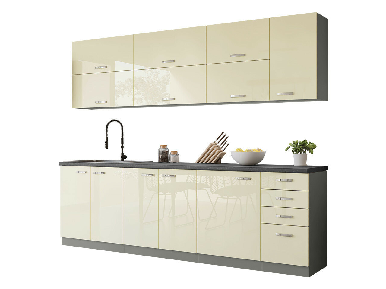 Moduļu virtuves komplekts Multi Cream 123