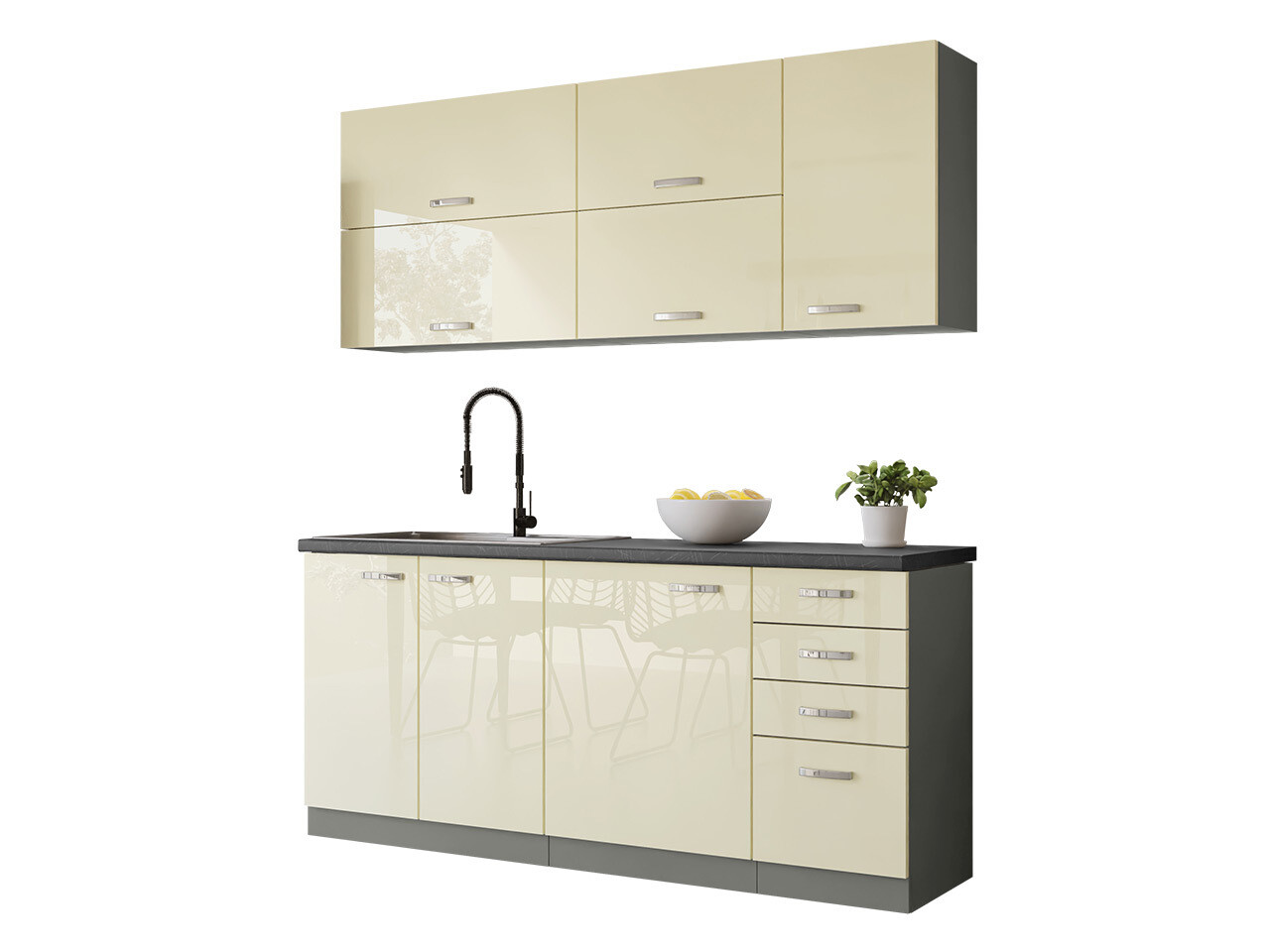 Moduļu virtuves komplekts Multi Cream 124