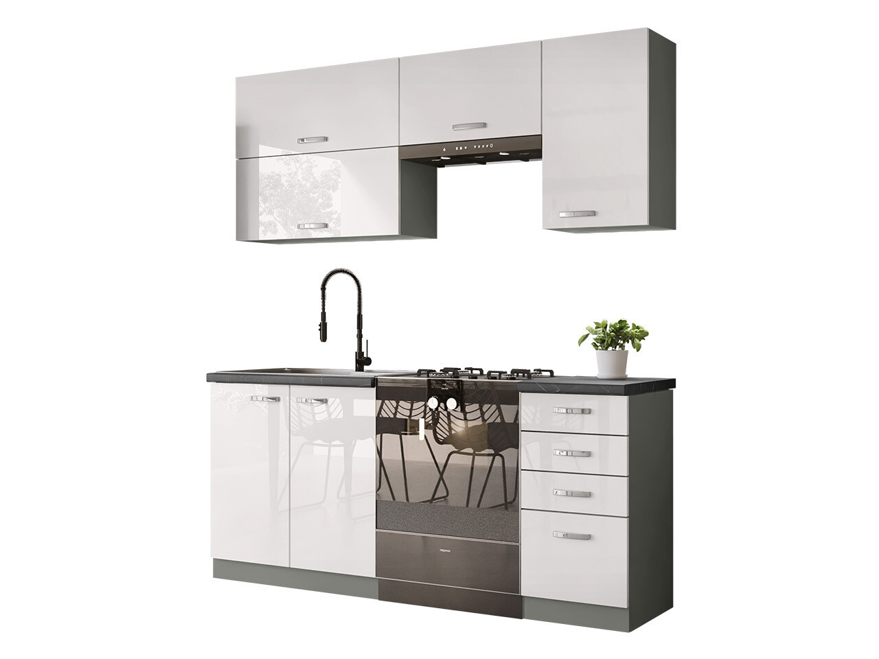 Moduļu virtuves komplekts Multi White 125