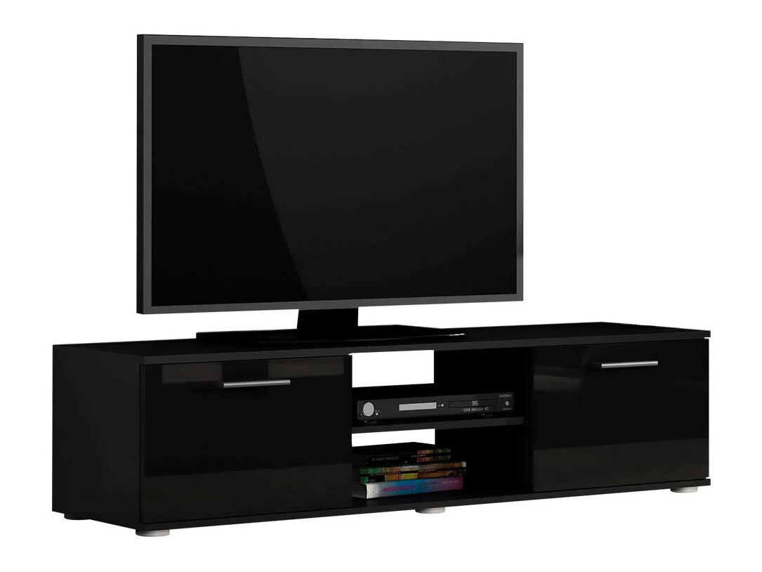 TV galds Tornola 100 (Melns + Glancēts melns)