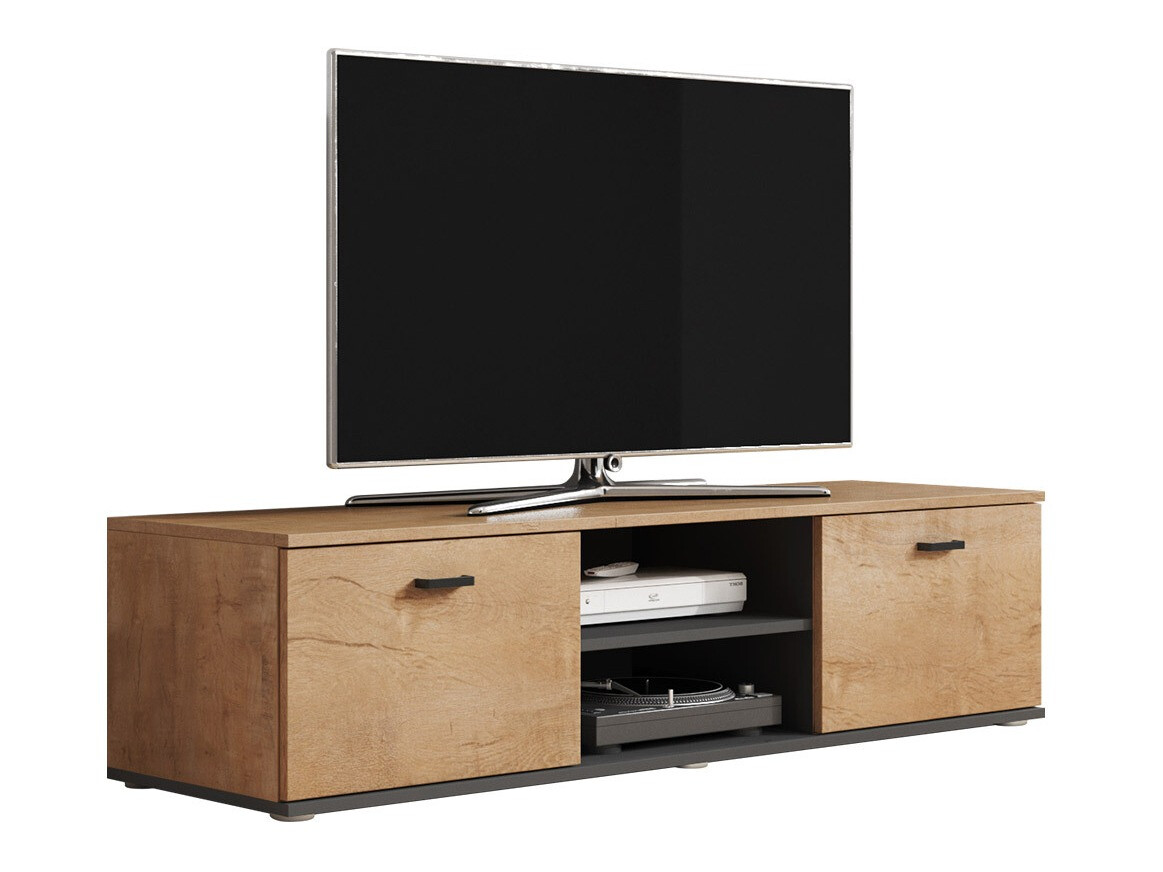 TV galds Tornola 100 (Lefkas ozols + Melns)