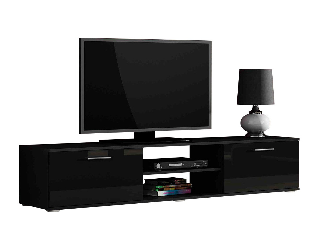 TV galds Tornola 101 (Melns + Glancēts melns)