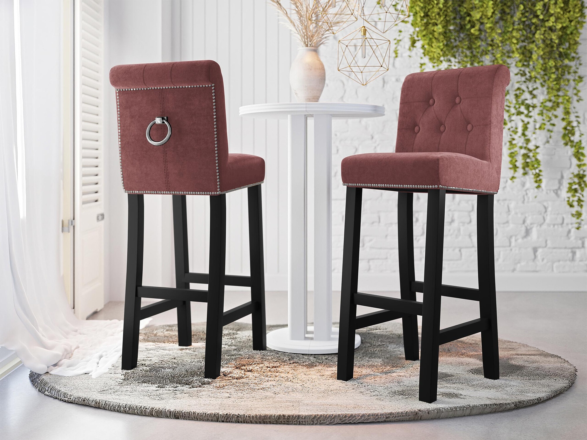 Bāra krēsls Jackson 100 (Melns + Magic Velvet 2258)