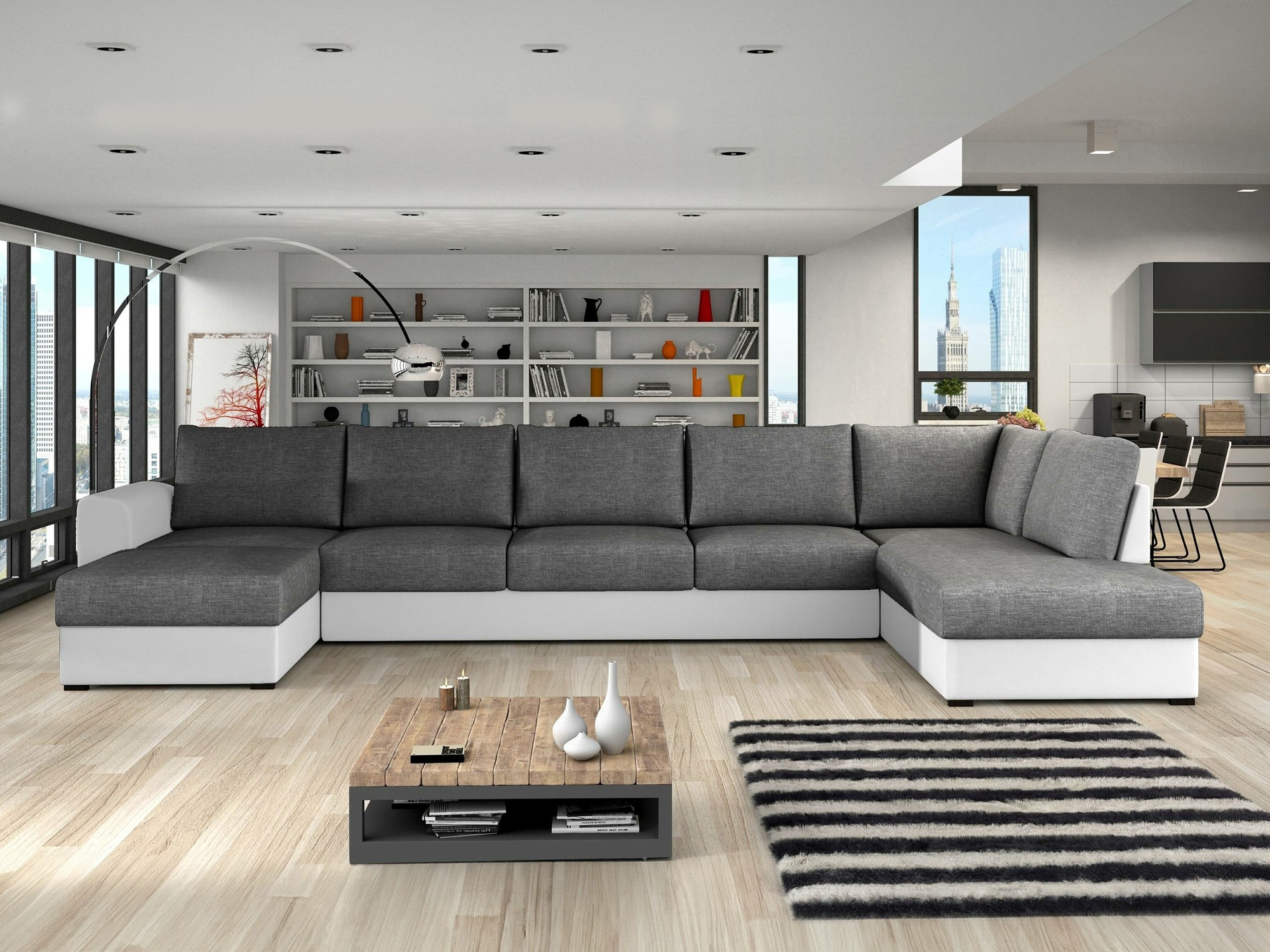 Stūra dīvāns Comfivo Flumen I (Soft 017 + Lux 06)