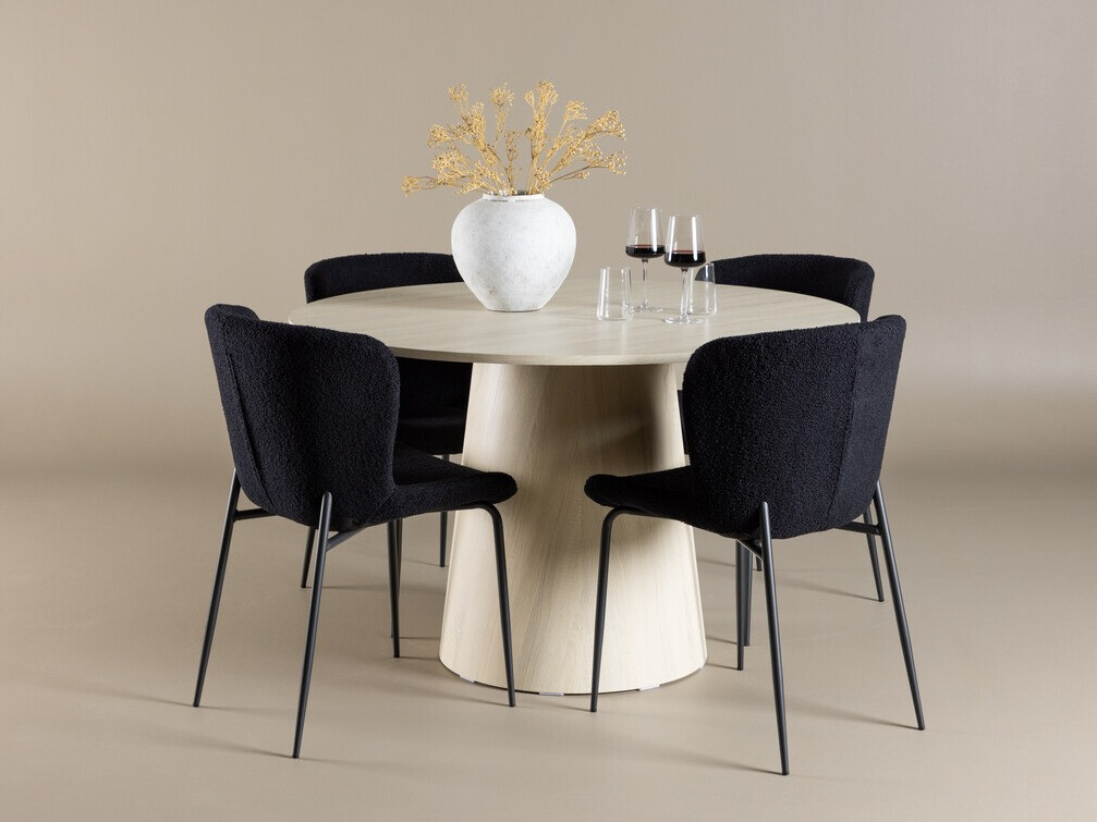 Ēdamistabas komplekts Dallas 4554 (Melns)