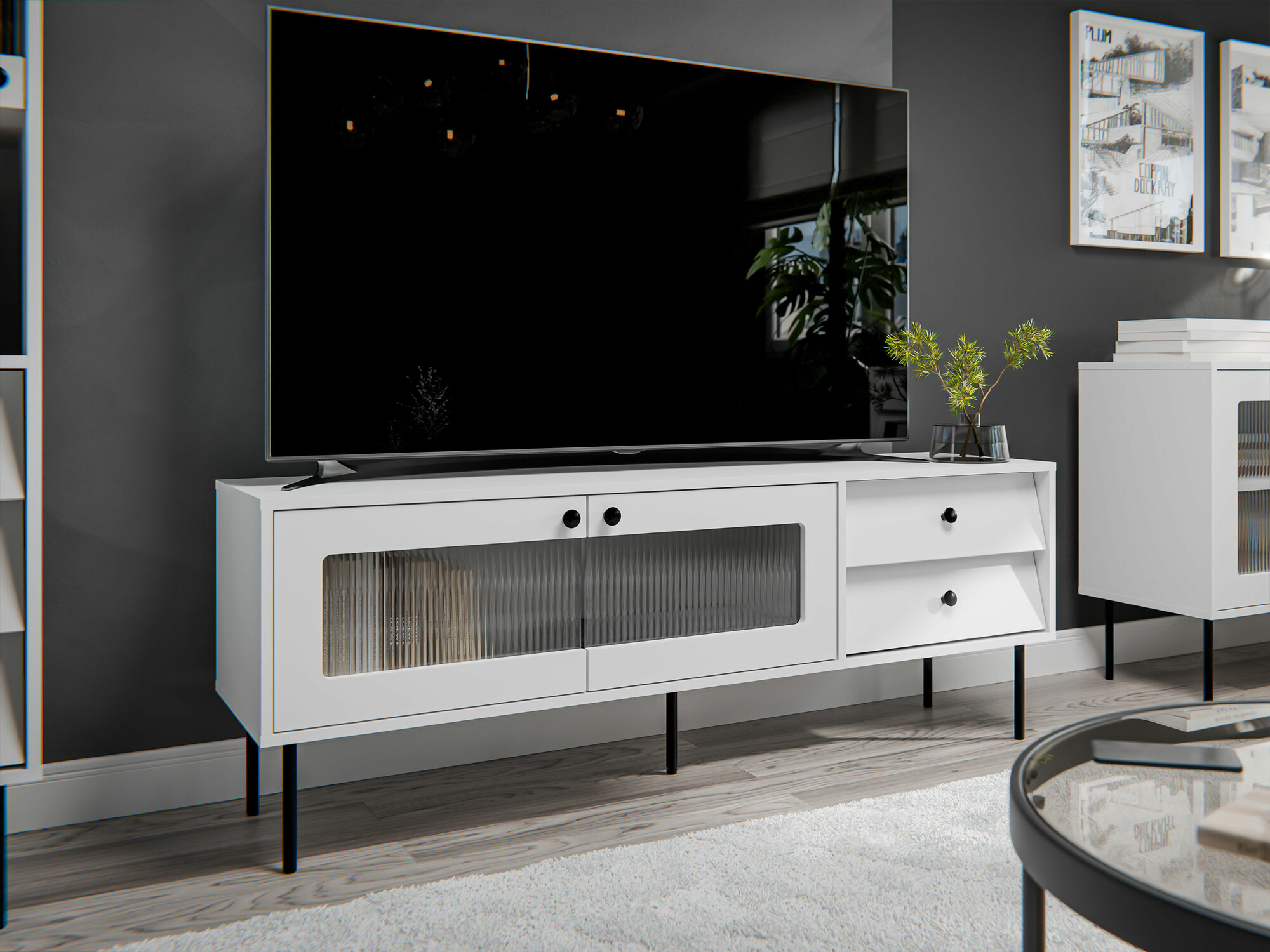 TV galds Feletri 102 (Balts)