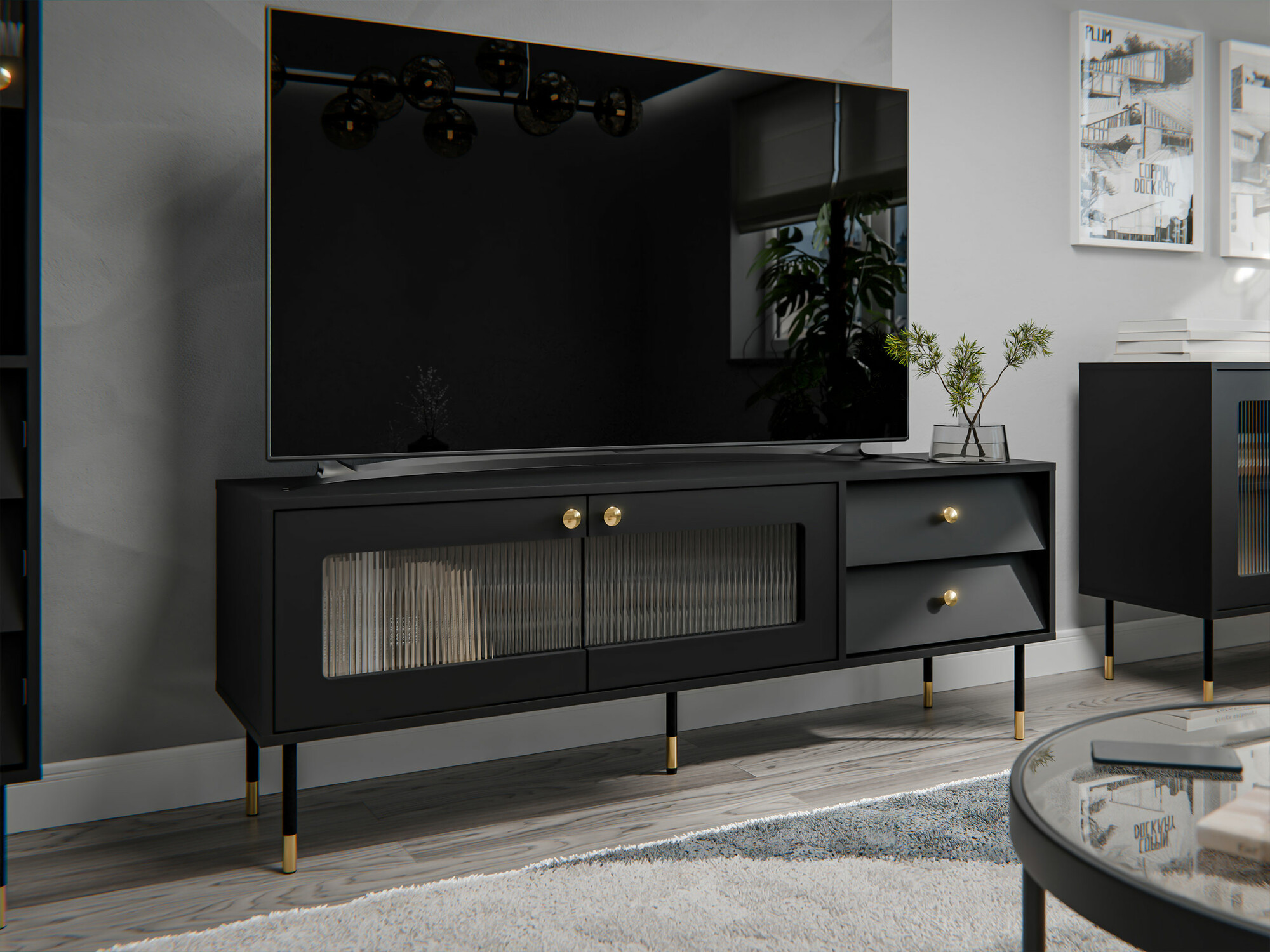 TV galds Feletri 102 (Melns)