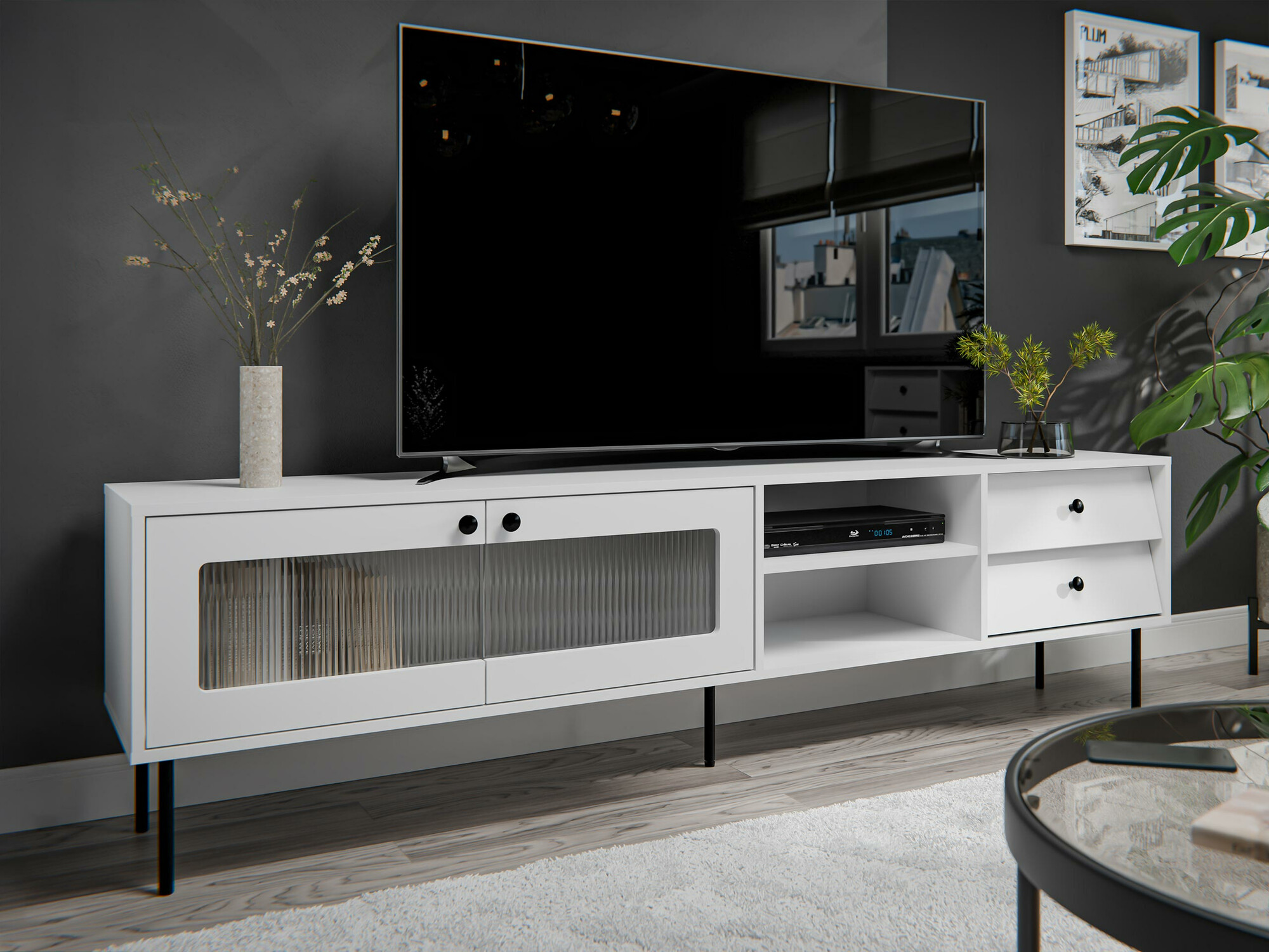 TV galds Feletri 103 (Balts)