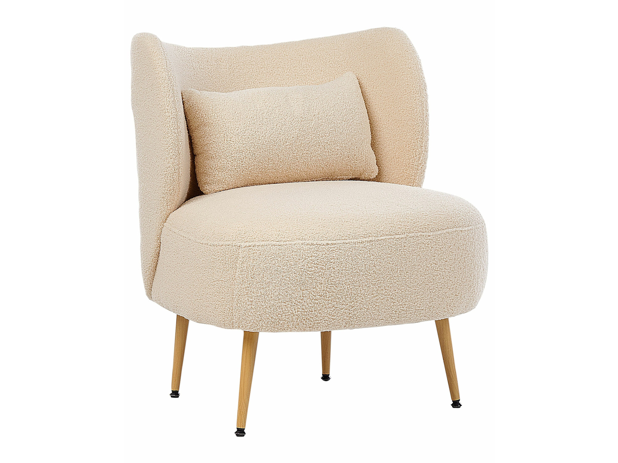 Atpūtas krēsls Berwyn 570 (Bēšs + Gaišs koks)