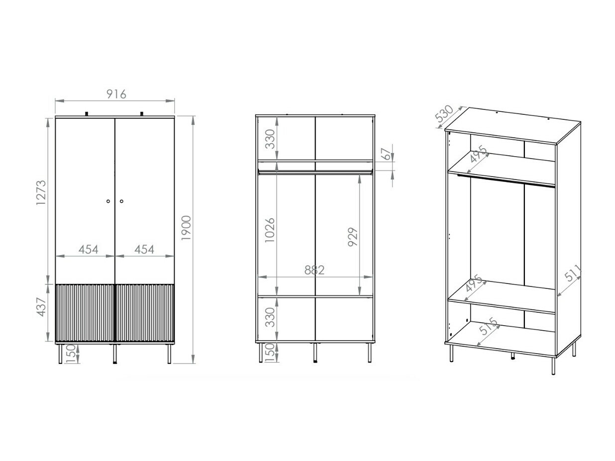 Skapis Marmeli 100