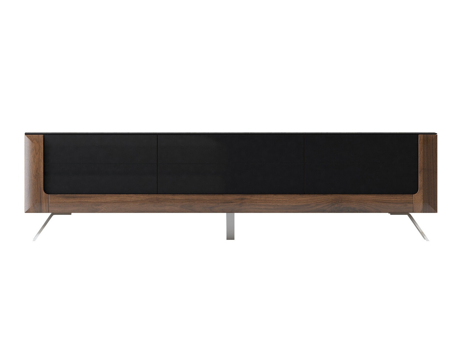 TV galds Sovera 104 (Rieksts + Glancēts melns)