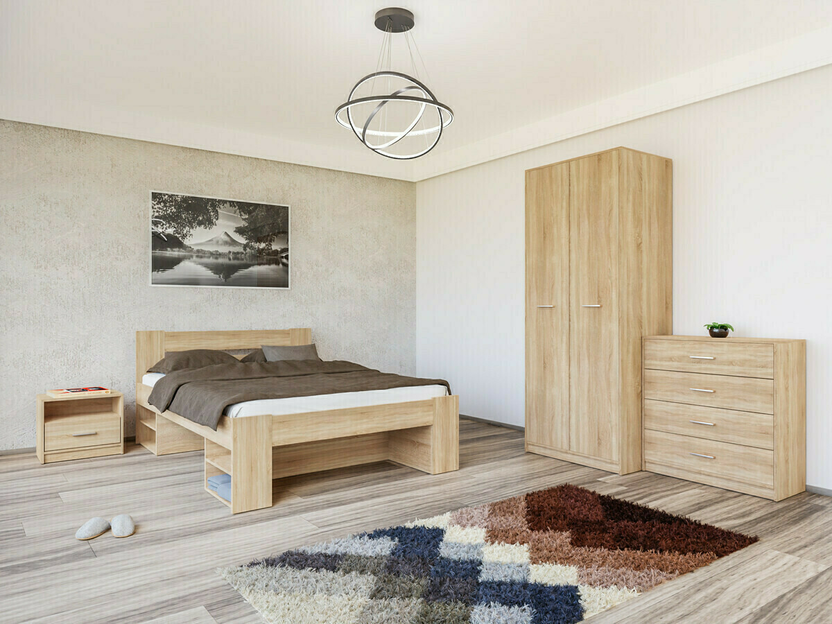 Guļamistabas komplekts Novsore 147 (Sonomas ozols)