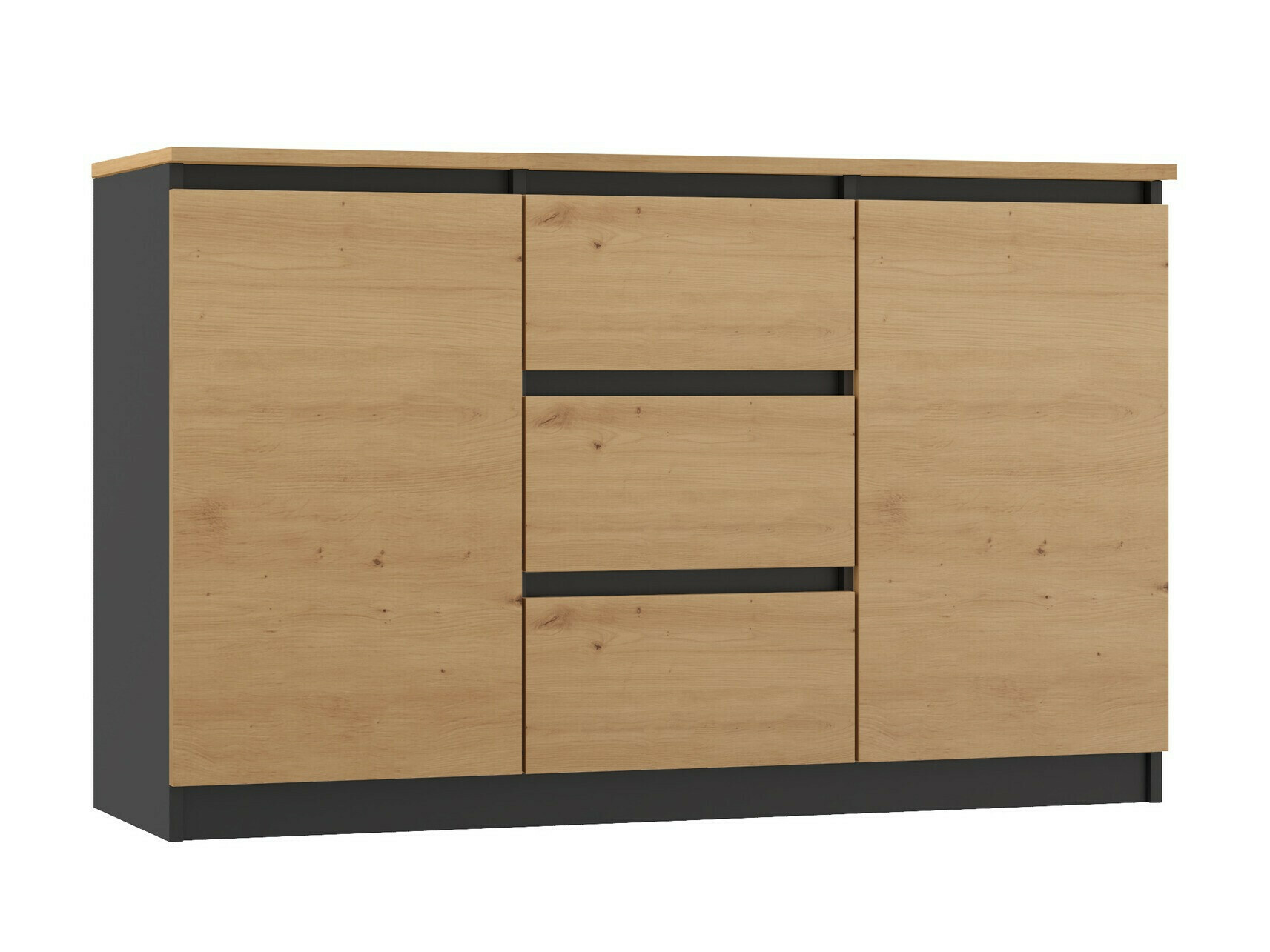 Kumode Elbvelu 109 (Antracīts + Artisan ozols)