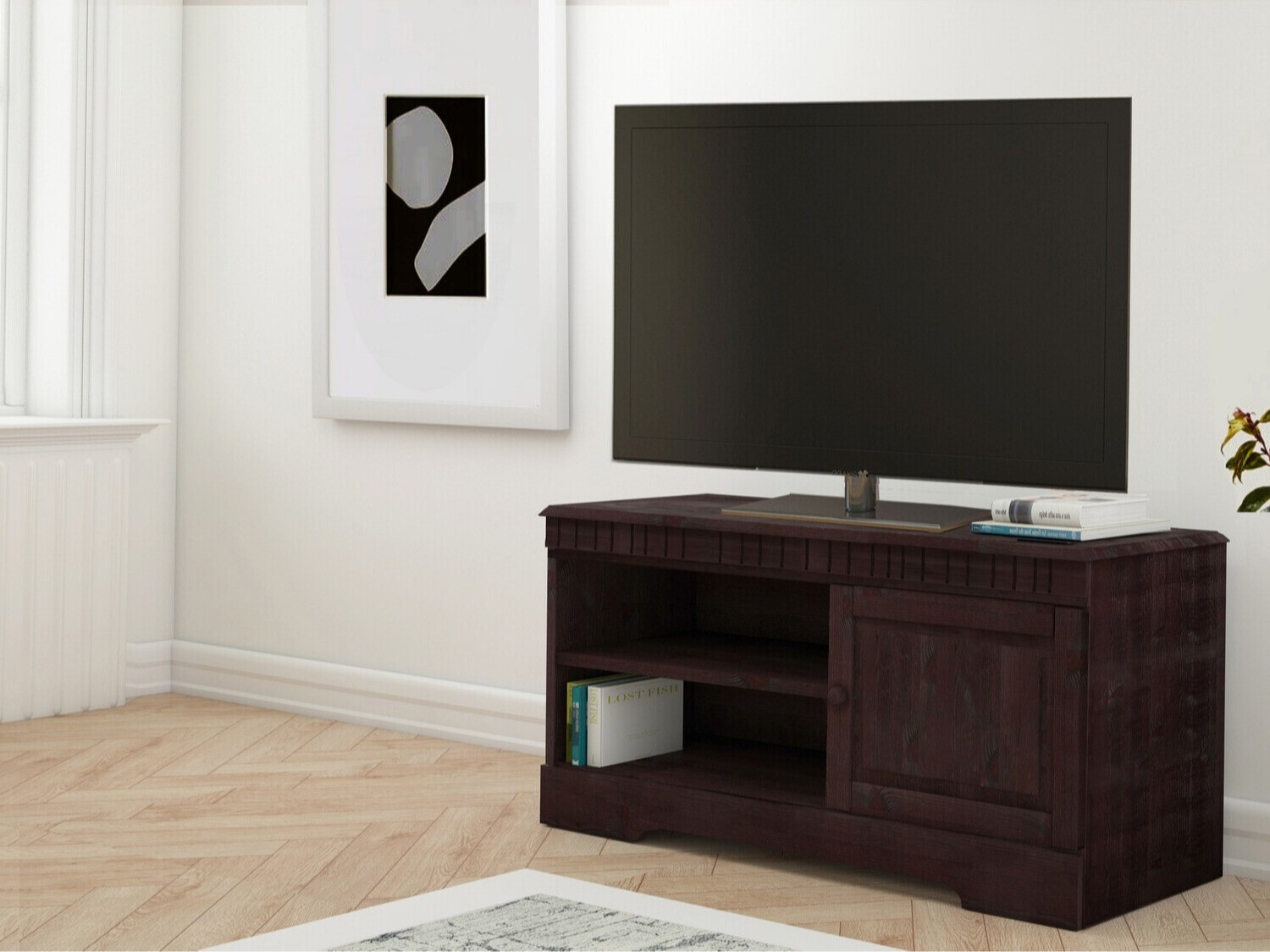 TV galds Elbelba 102 (Tumši brūns)
