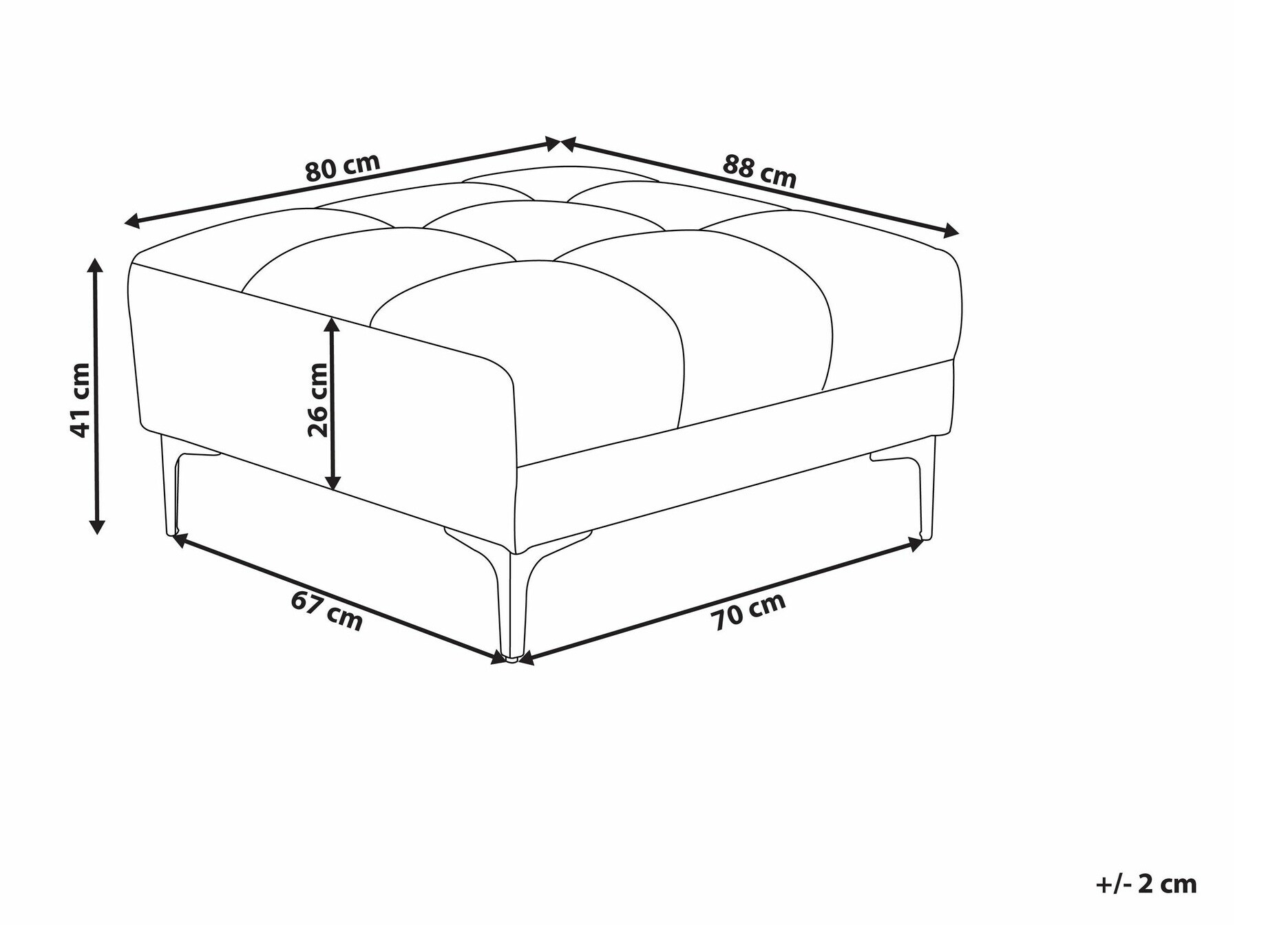 Pufs Mormiru 102 (Balts)