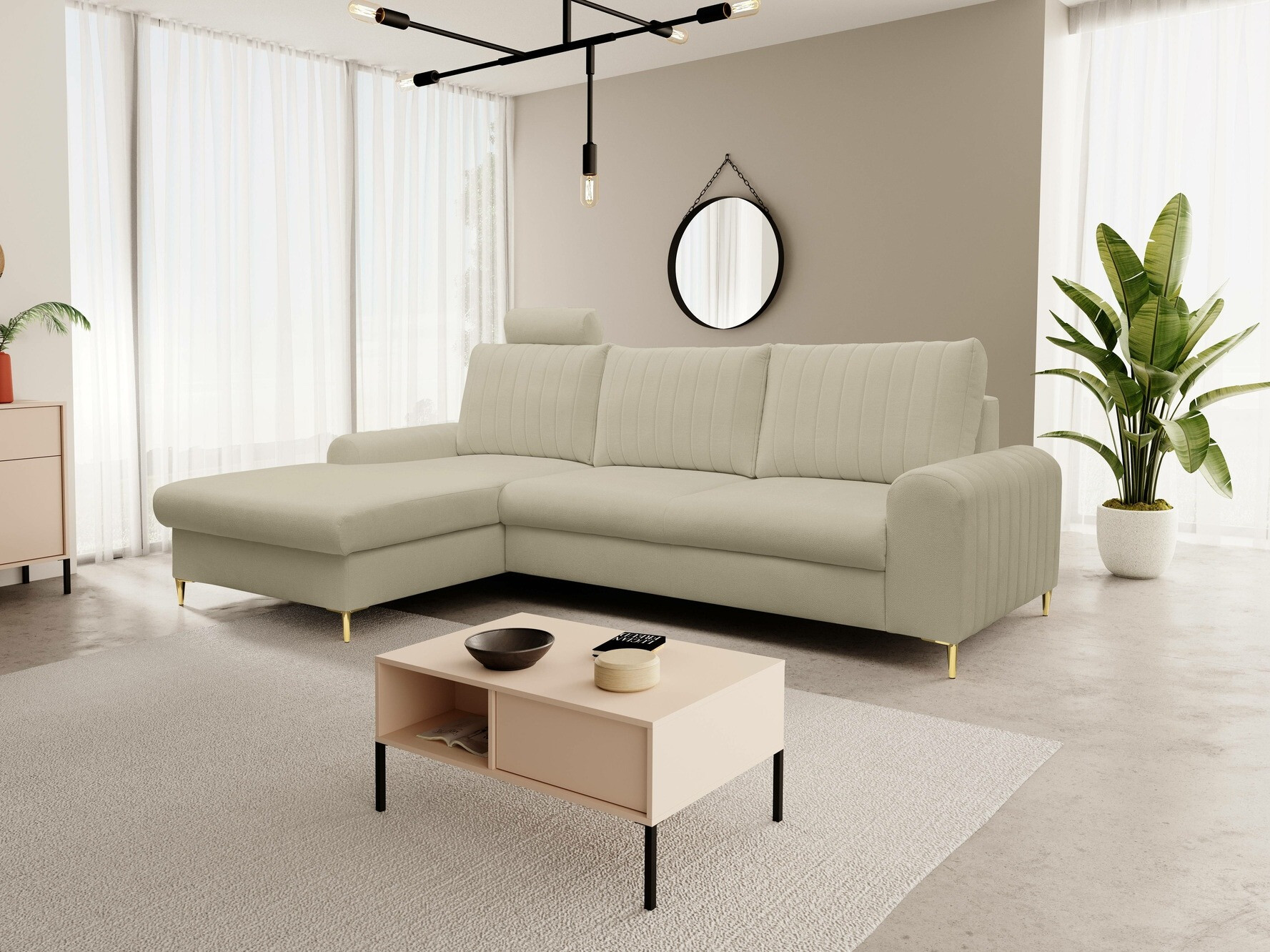 Stūra dīvāns Kingston 163 (Loft 2)