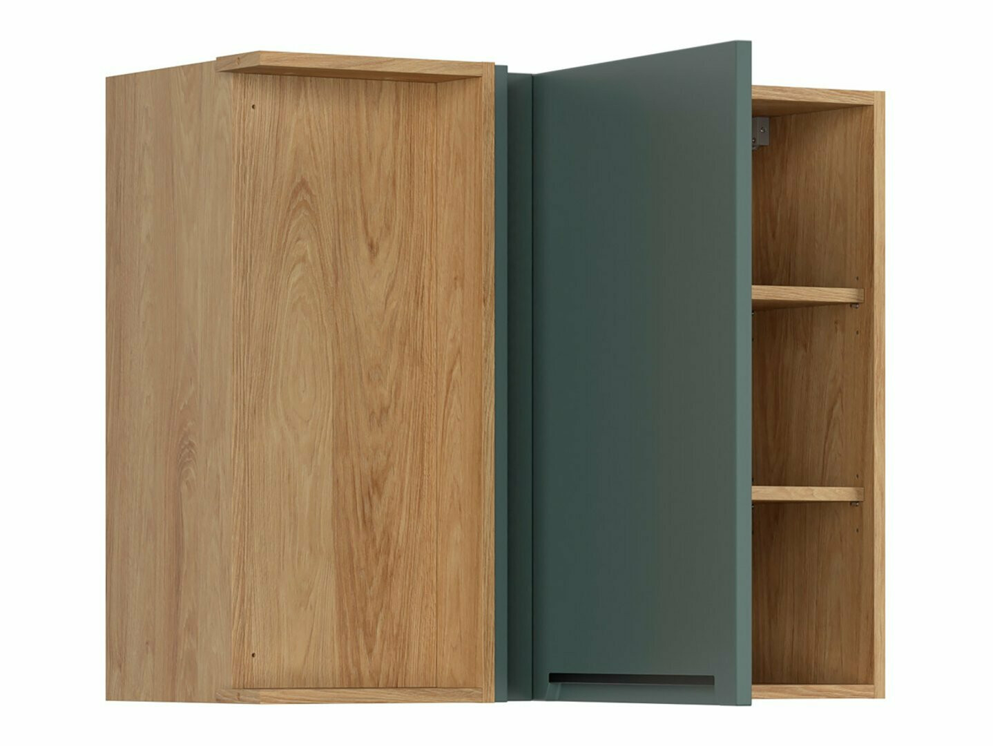 Moduļu piekarams stūra skapis Riso Green 158