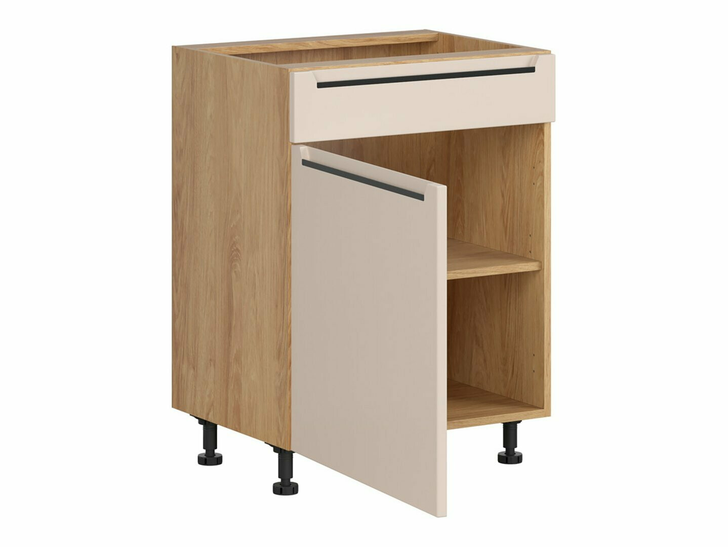 Moduļu skapis ar durvīm Riso Beige 100