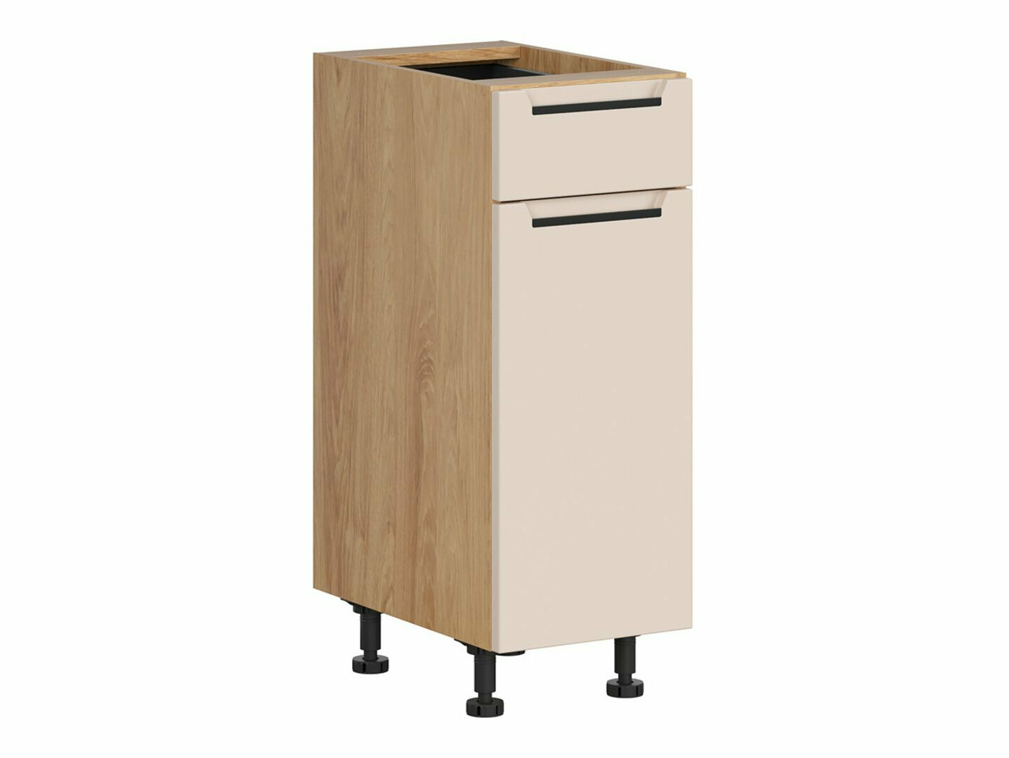 Moduļu skapis ar atvilktni un durvīm Riso Beige 102