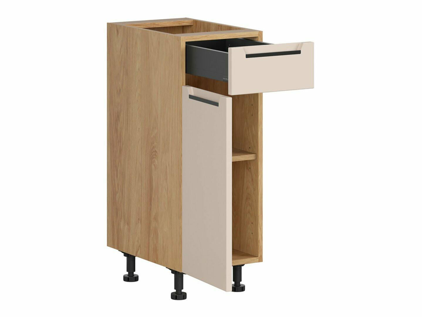 Moduļu skapis ar atvilktni un durvīm Riso Beige 102